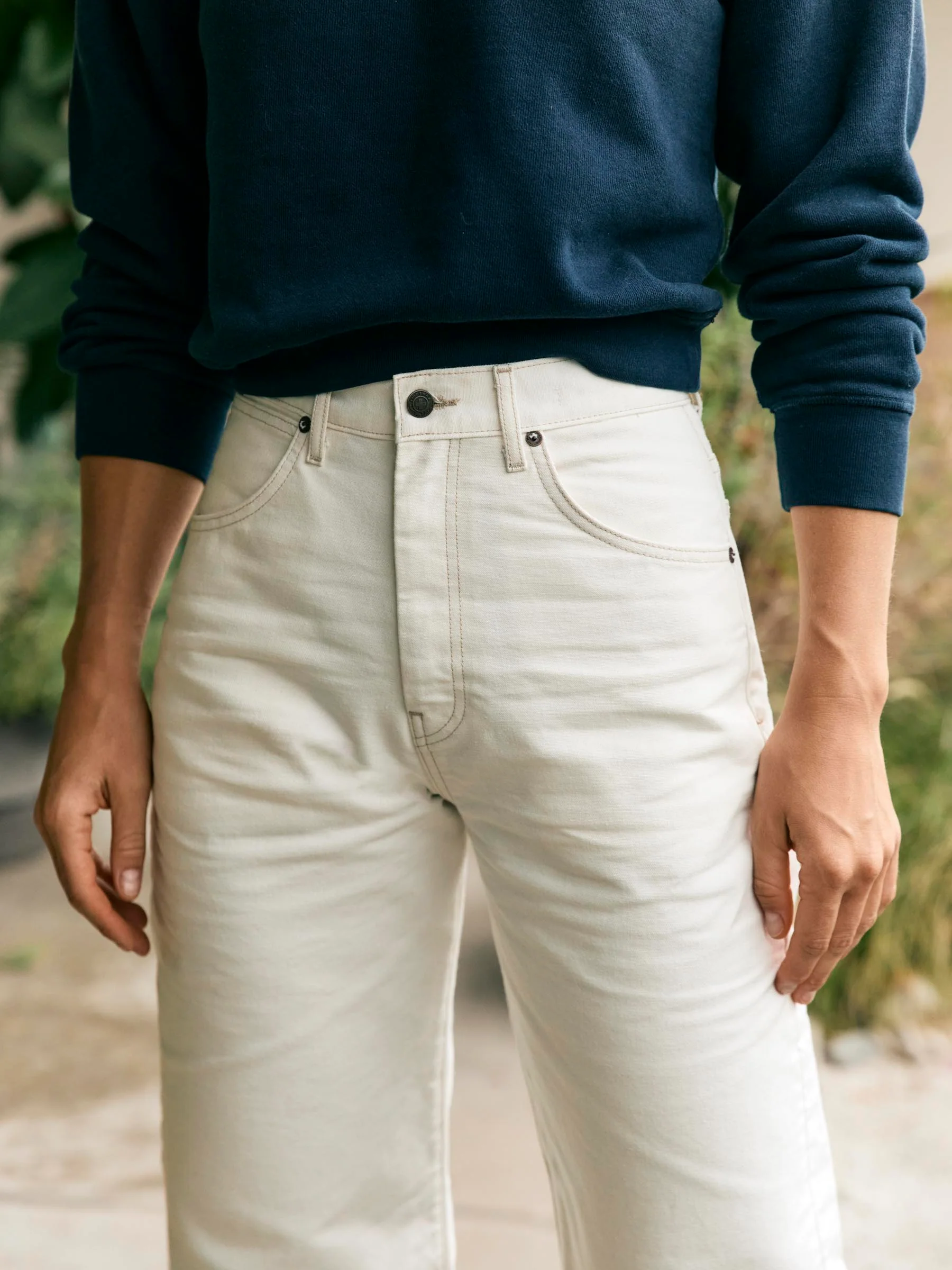 augusta washed white canvas - Image 9