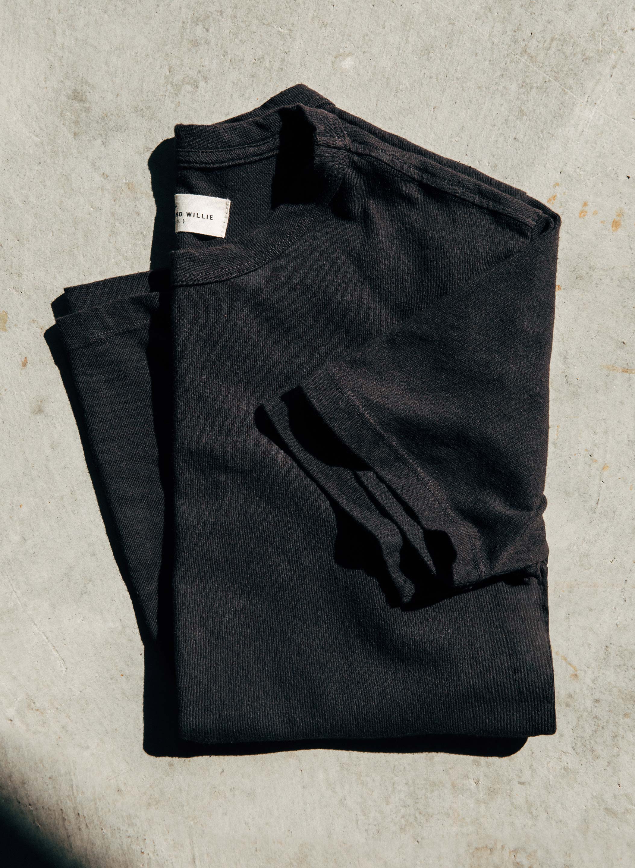 black knit midweight crew - Image 8