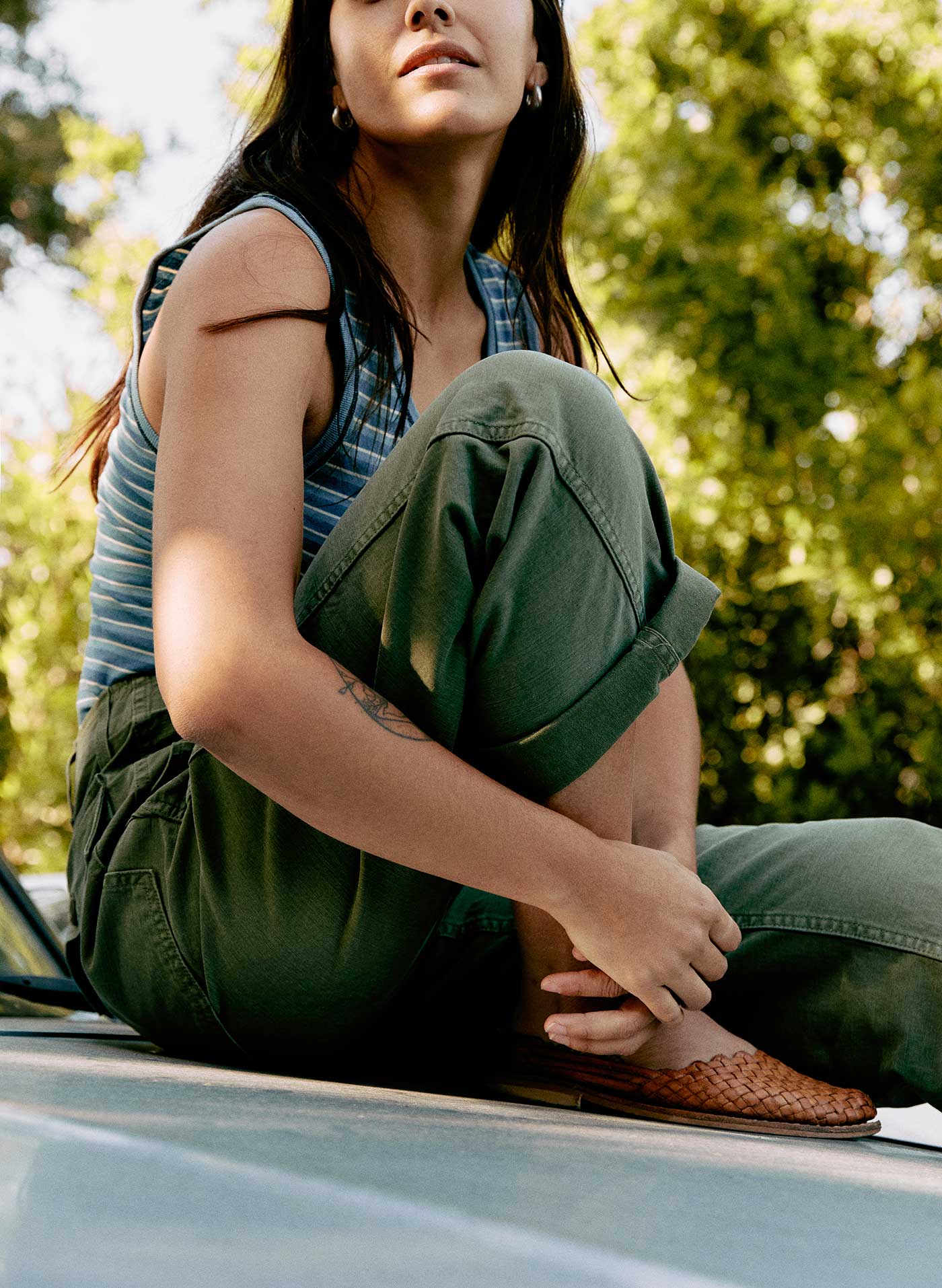 blake military trouser in olive - Image 4