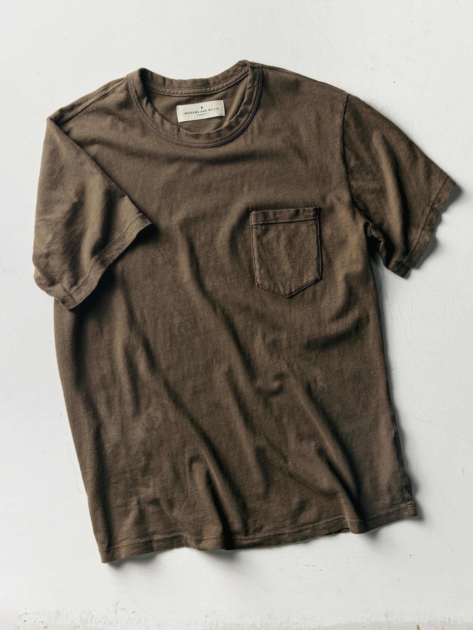 brown knit pocket tee - Image 4