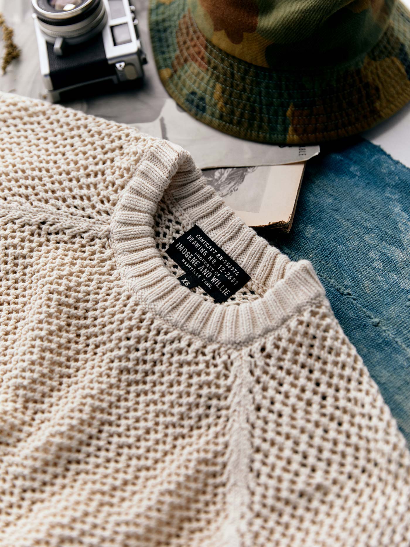 cascabel open weave sweater in natural - Image 5