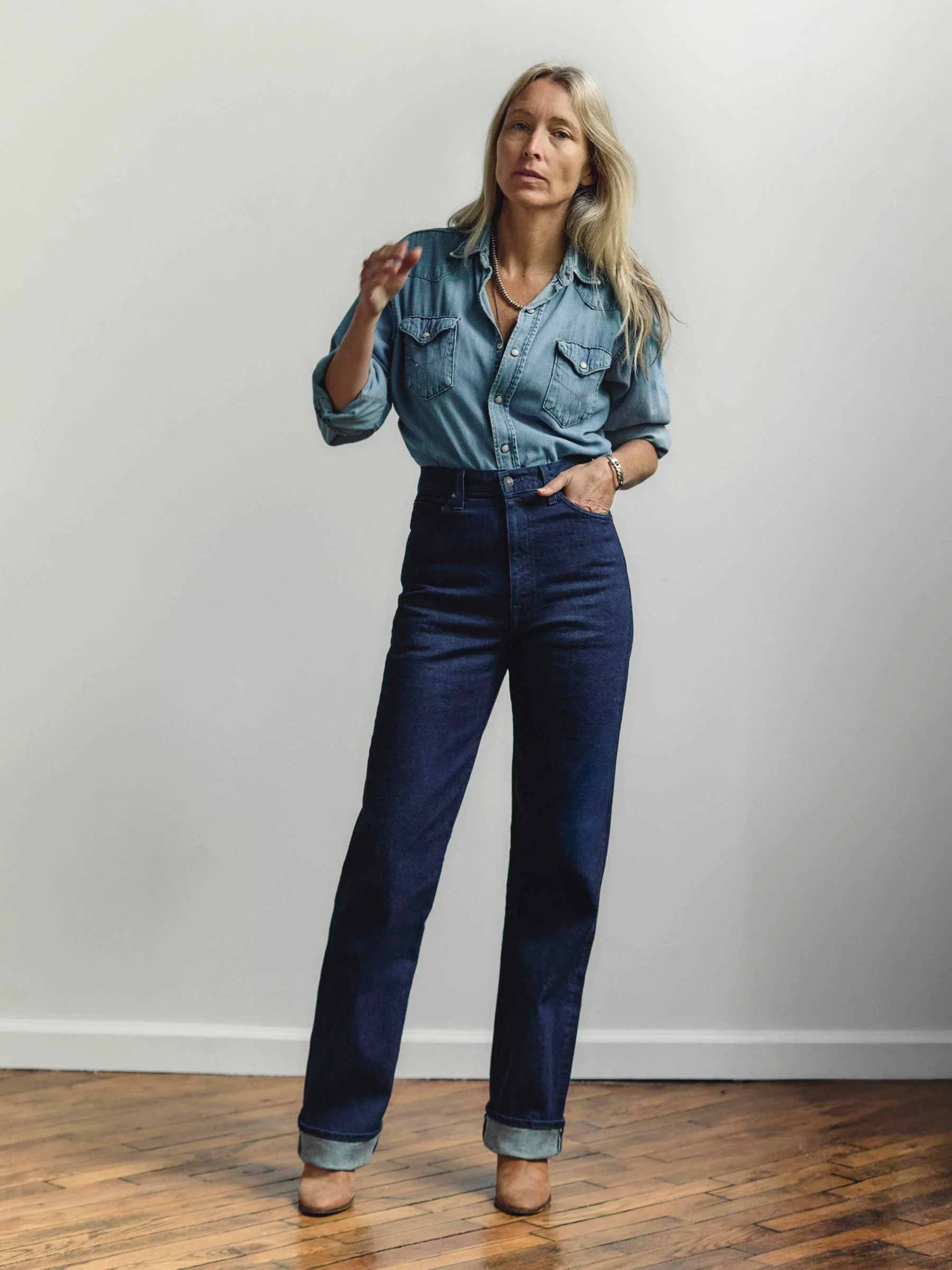 catherine slim indigo selvage rinse - Image 3