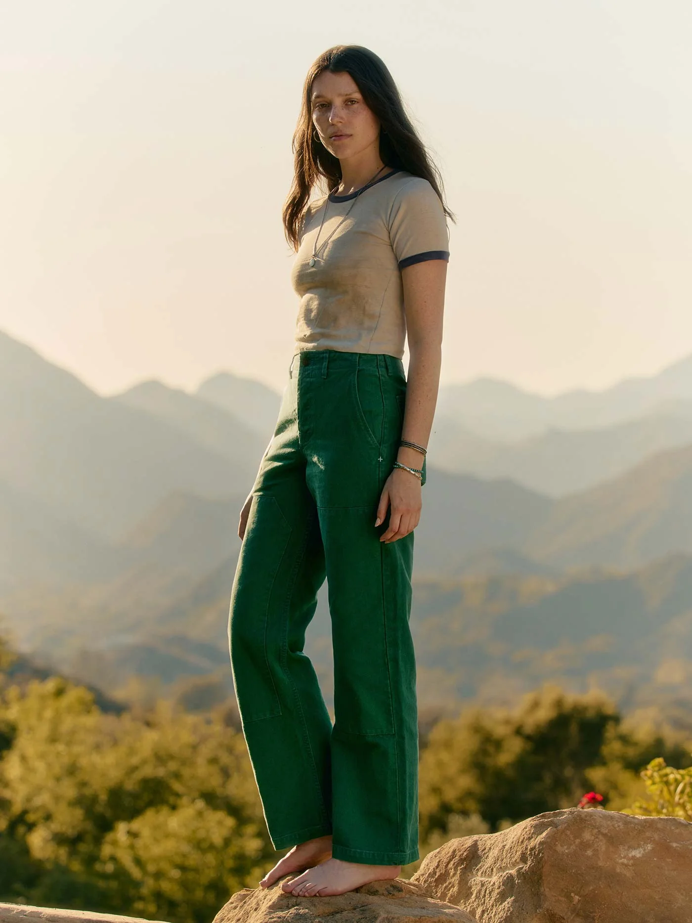 clarke canvas workpant in spruce - Image 4