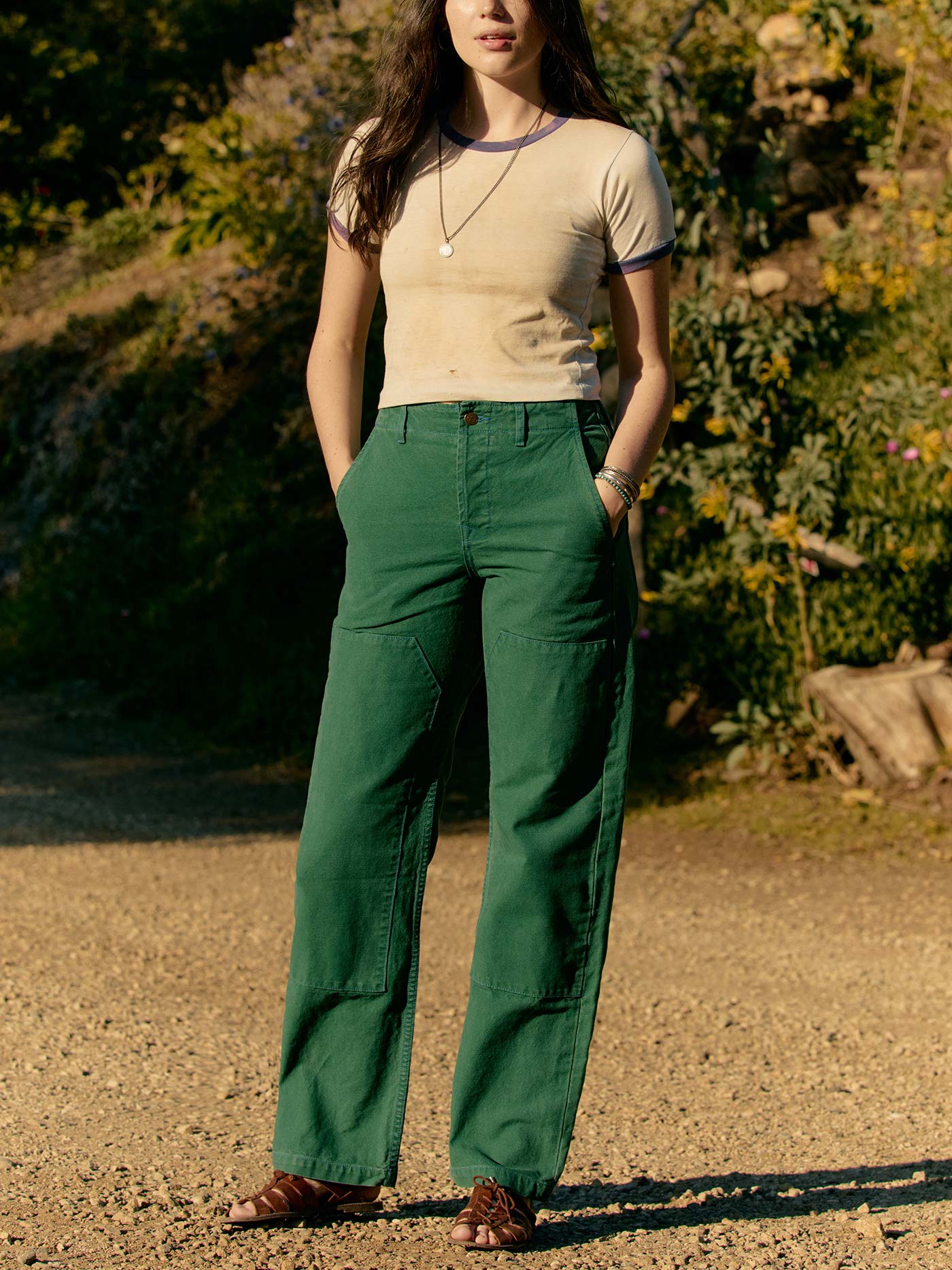 clarke canvas workpant in spruce - Image 7