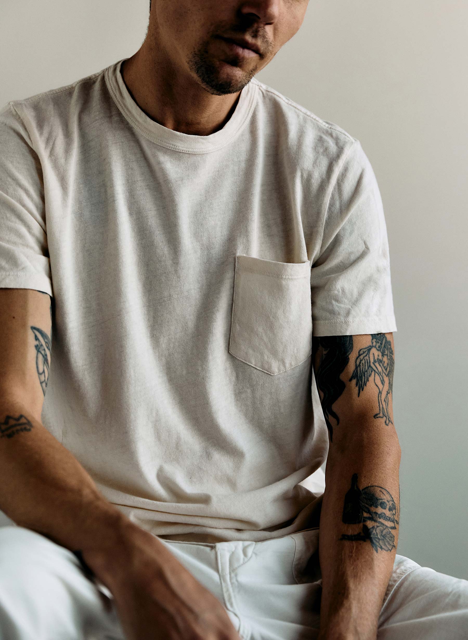 classic knit pocket tee - Image 6