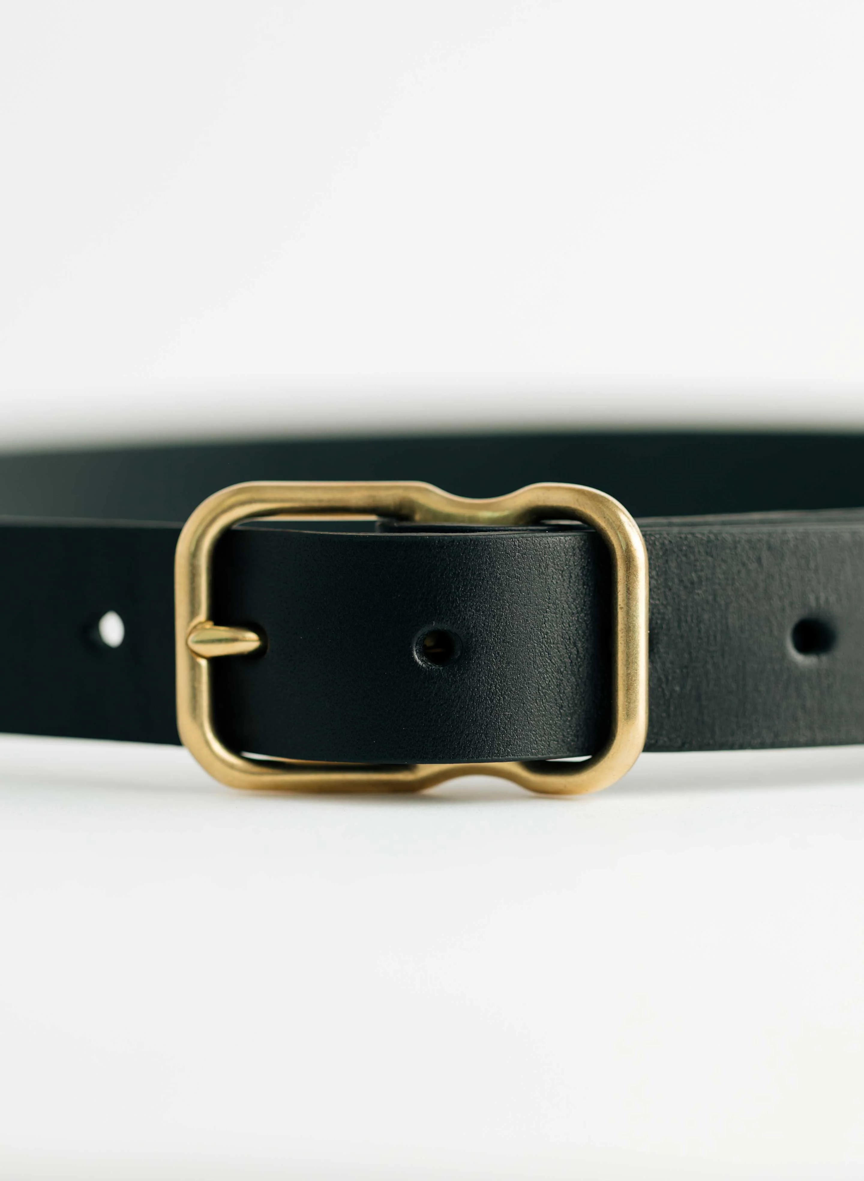 emil erwin narrow signature belt in black - Image 2