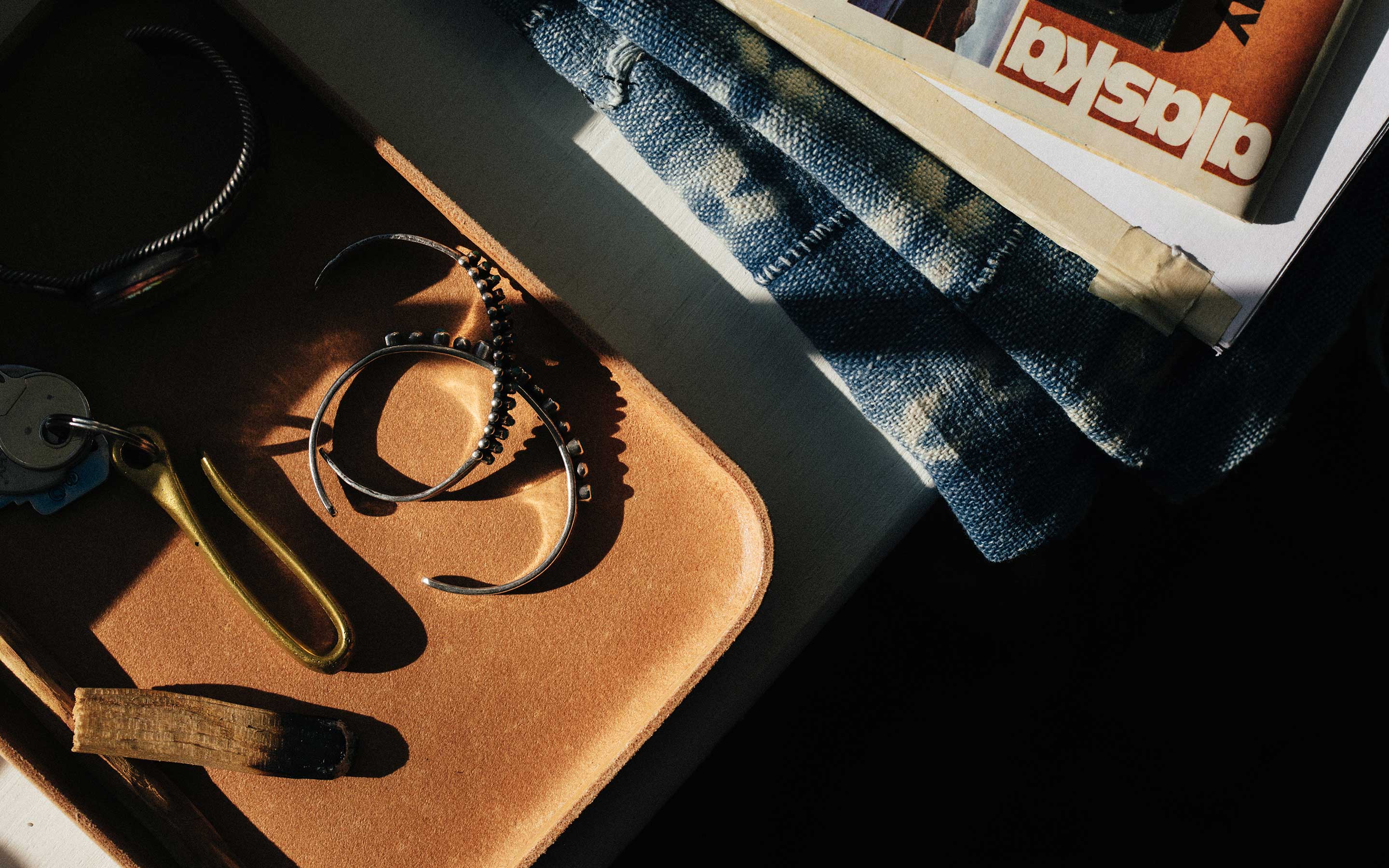 emil erwin natural leather tray - Image 3