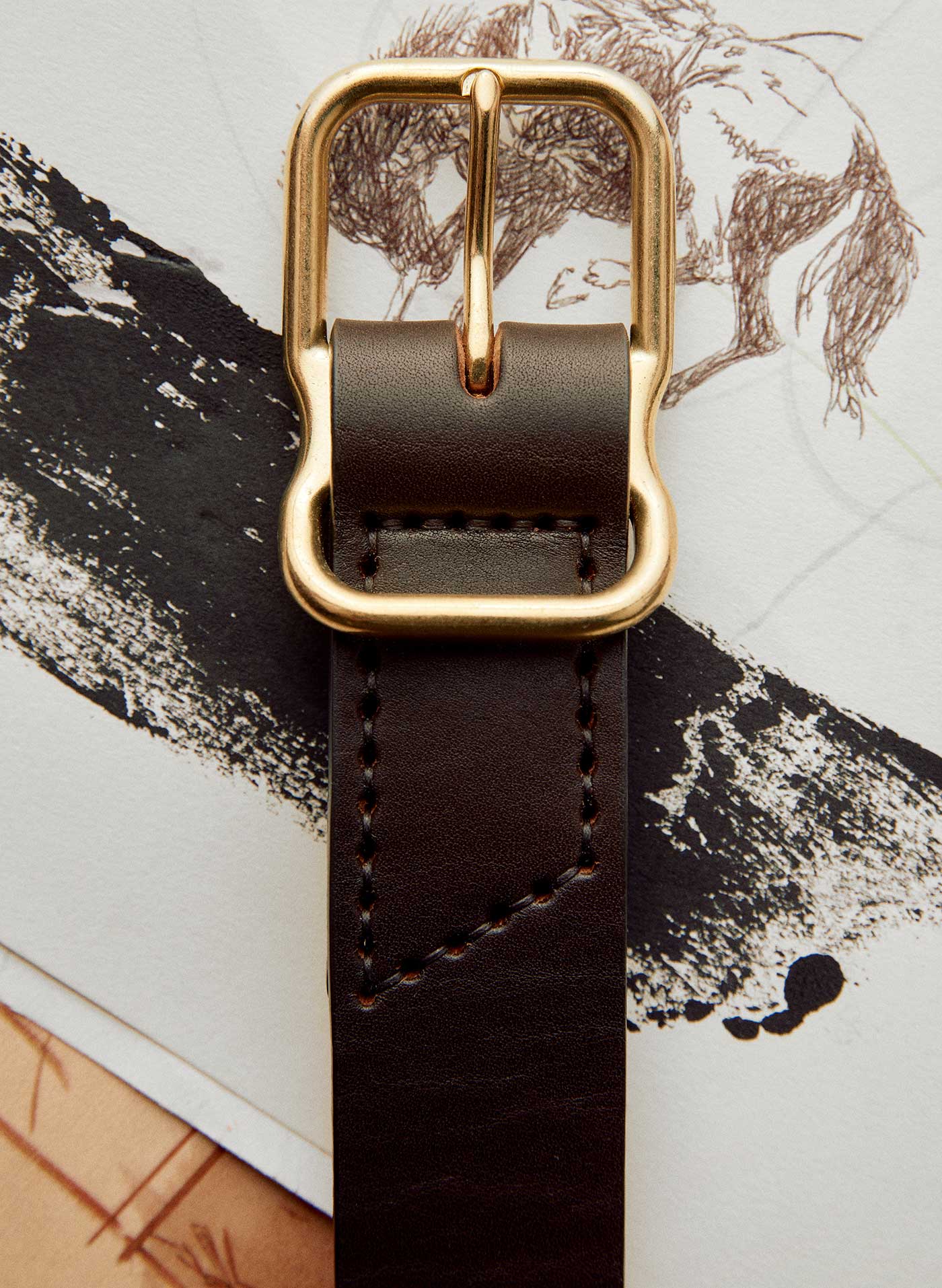 Emil Erwin Signature Belt Dark Brown - Image 7