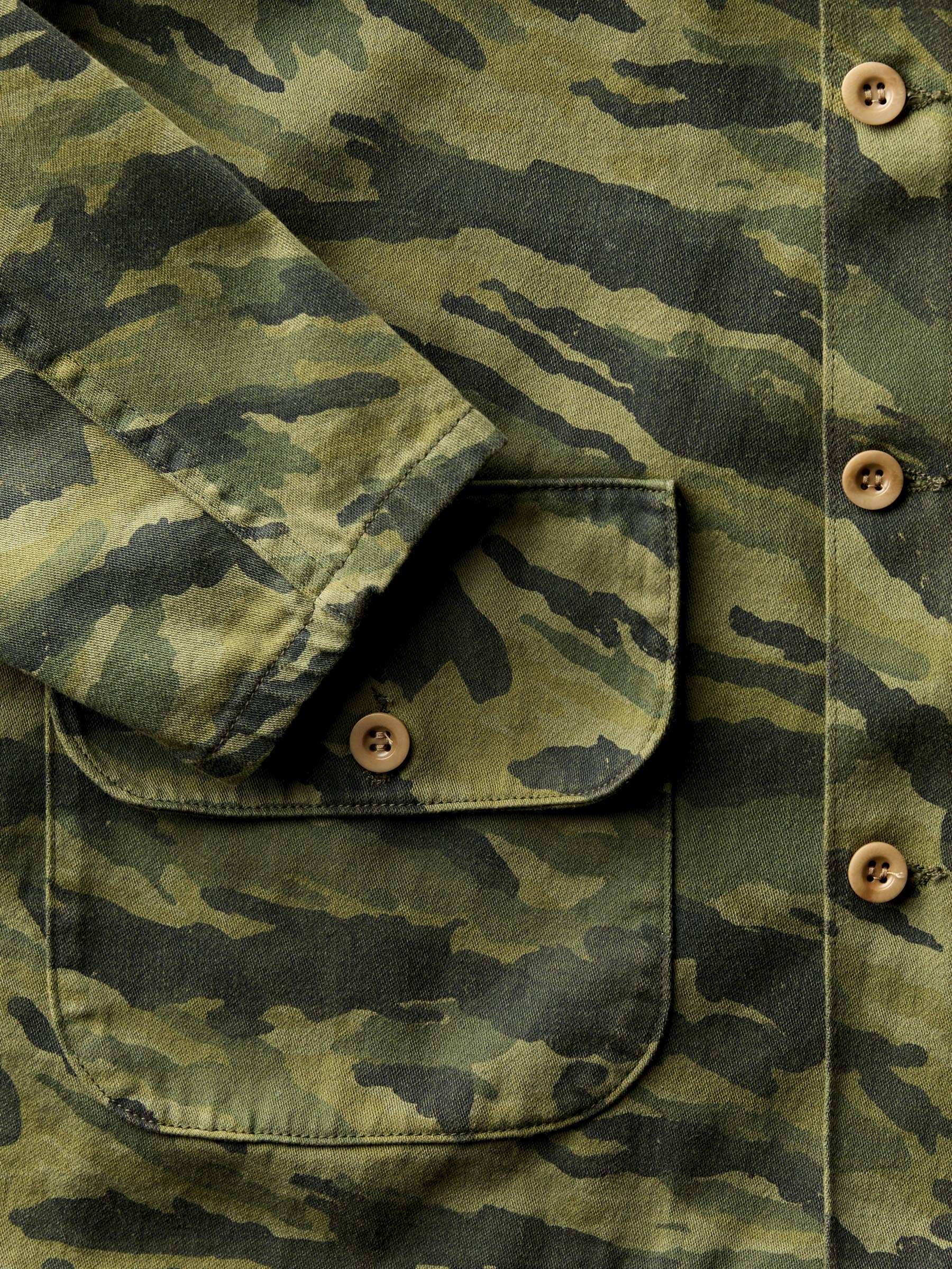 fatigue jacket in brushstroke camo - Image 6