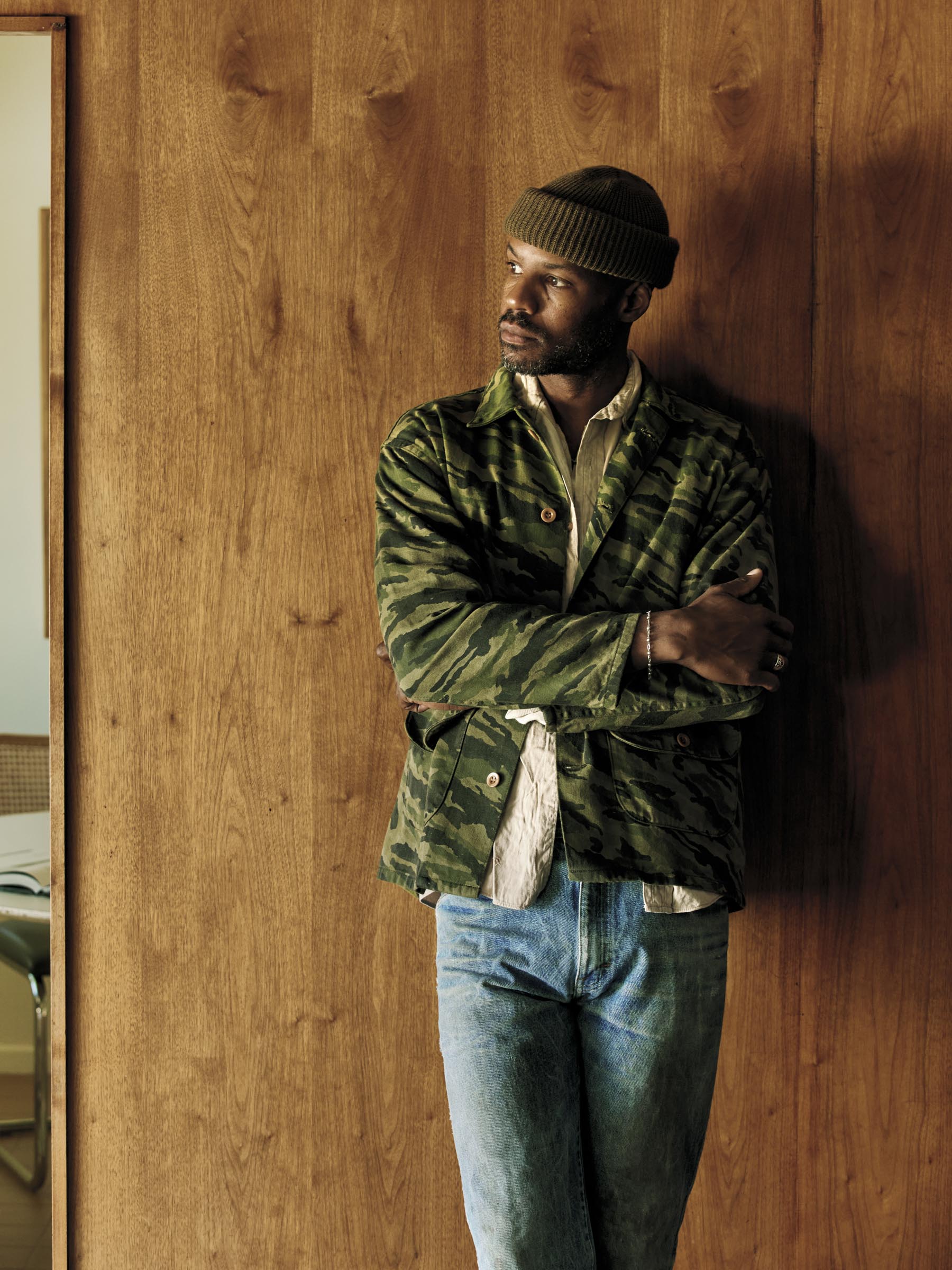 fatigue jacket in brushstroke camo - Image 3