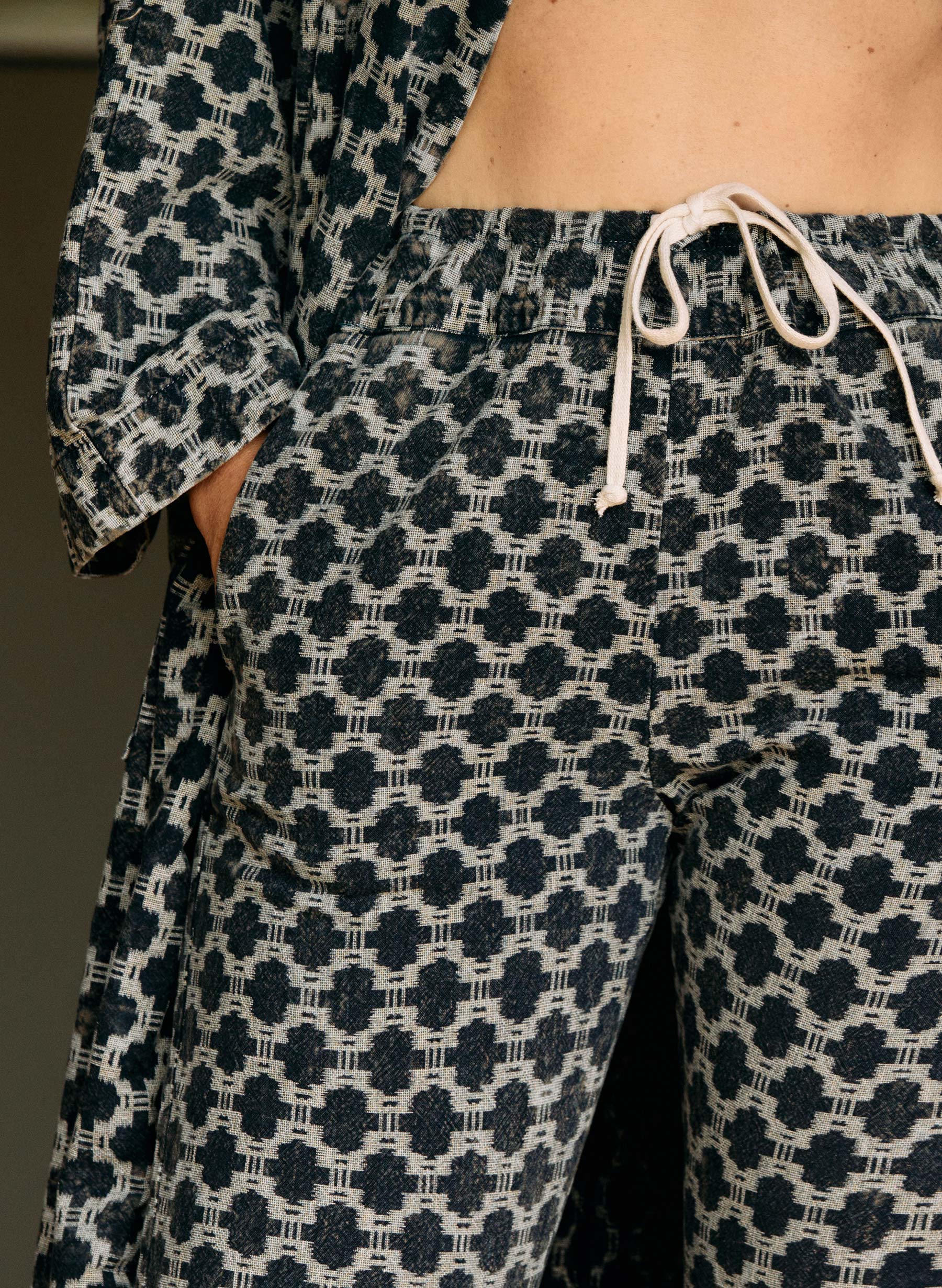 fethiye in indigo kiji print - Image 4