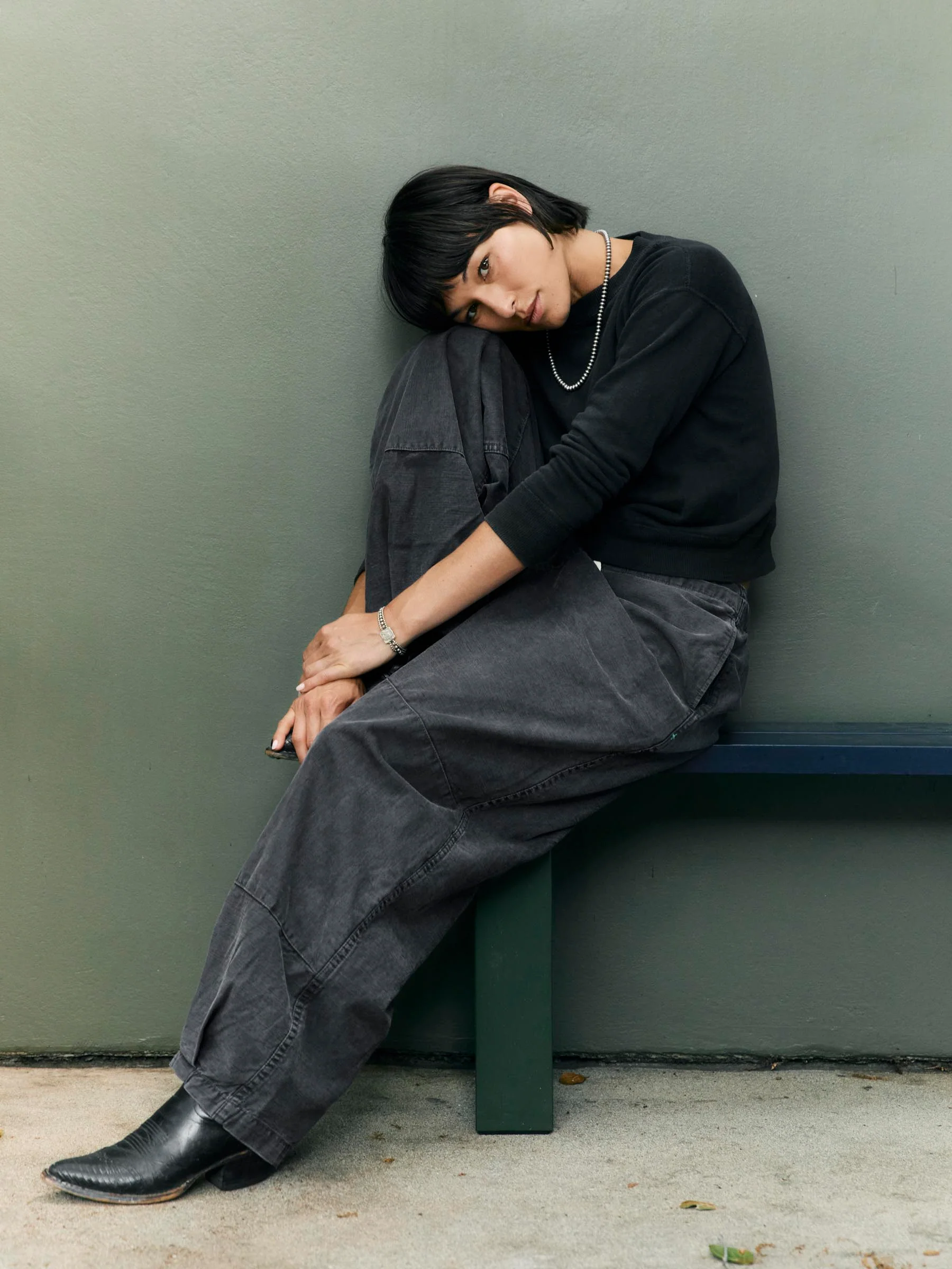 flight pant in faded black - Image 8