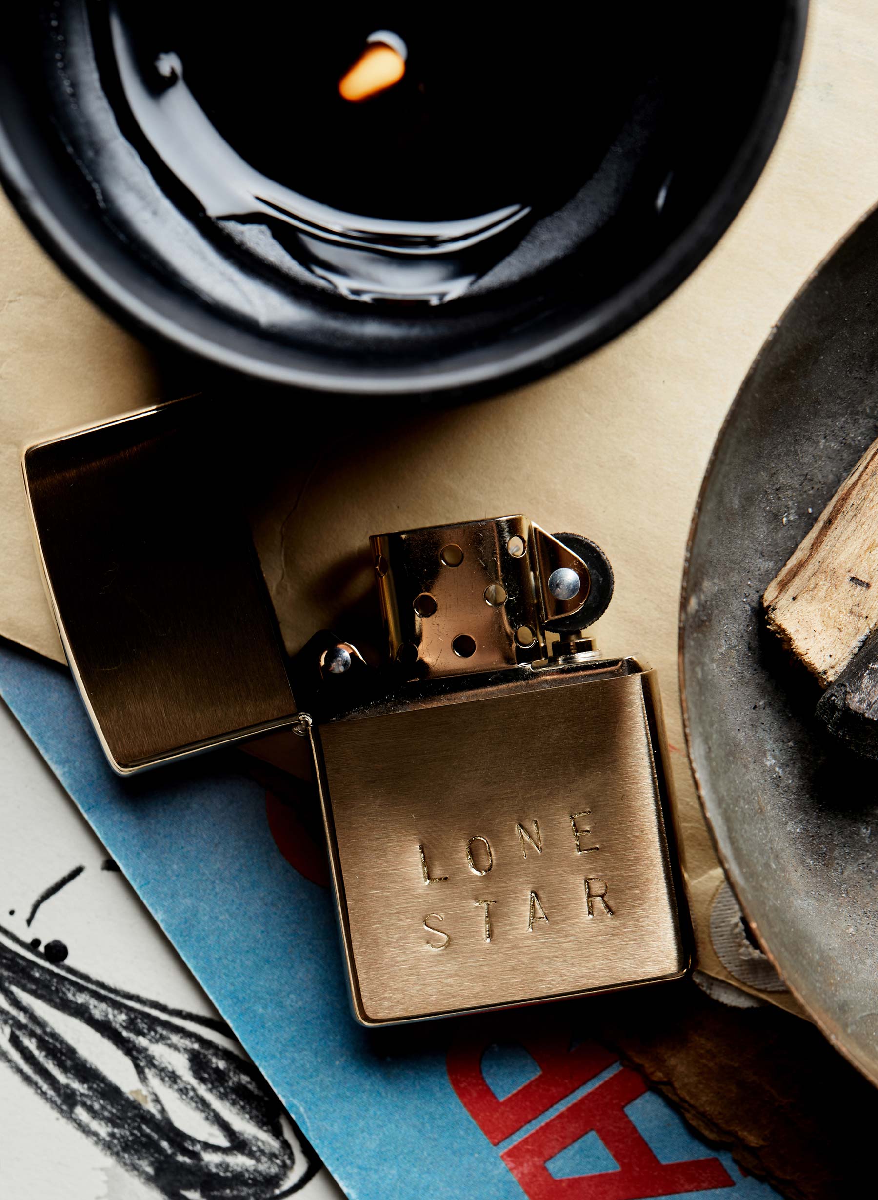 hand stamped "lonestar" zippo - Image 3