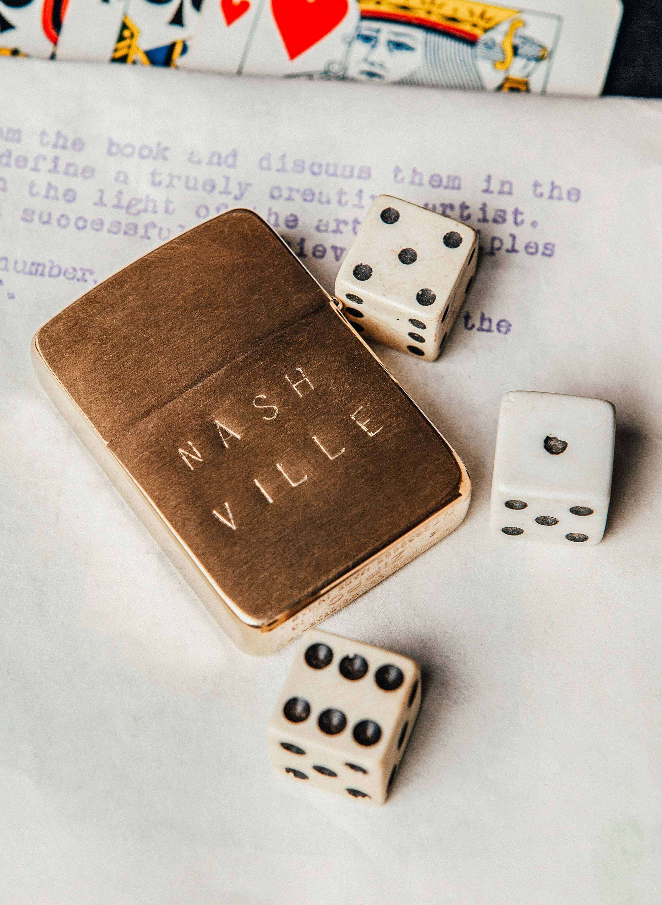hand stamped "nashville" zippo - Image 4