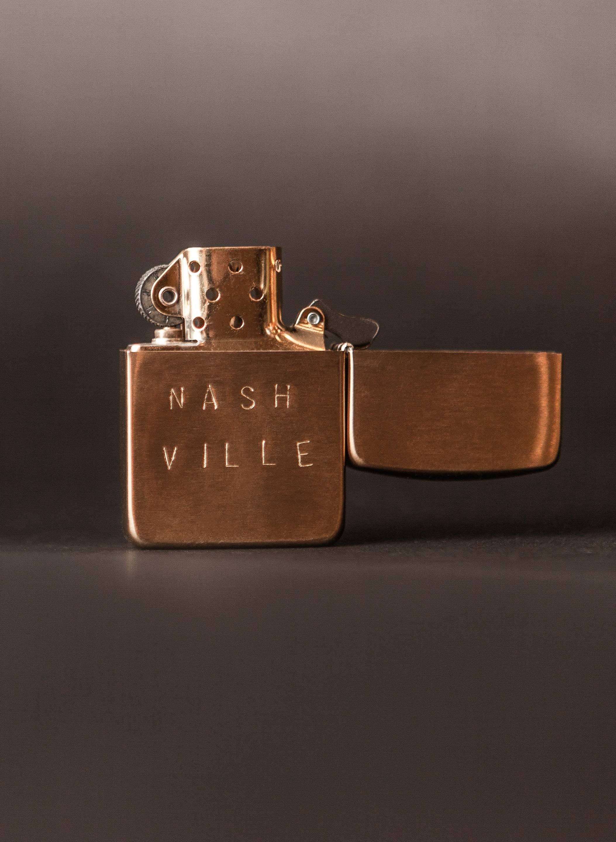 hand stamped "nashville" zippo - Image 6