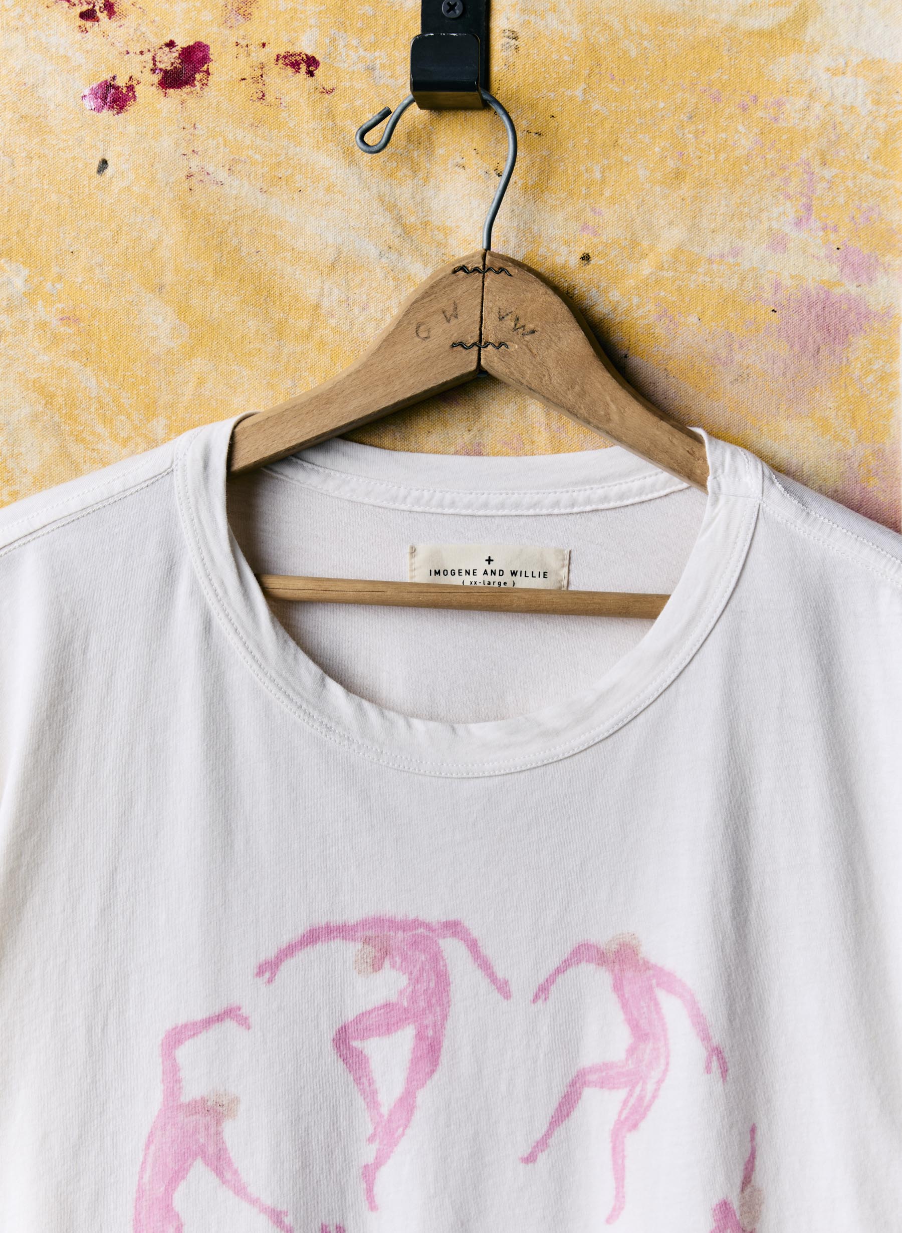 handpainted "happy" tee - Image 3