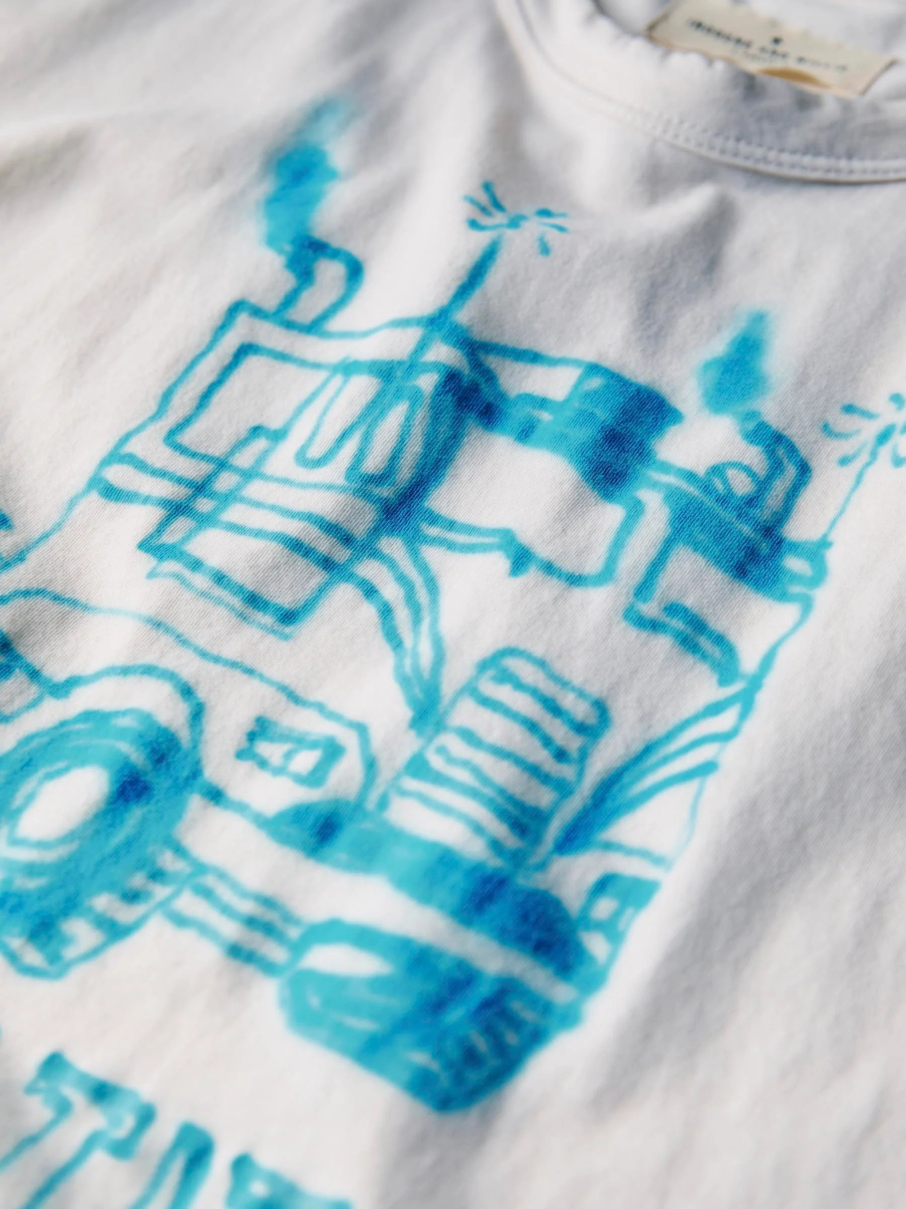 handpainted "title" tee - Image 2