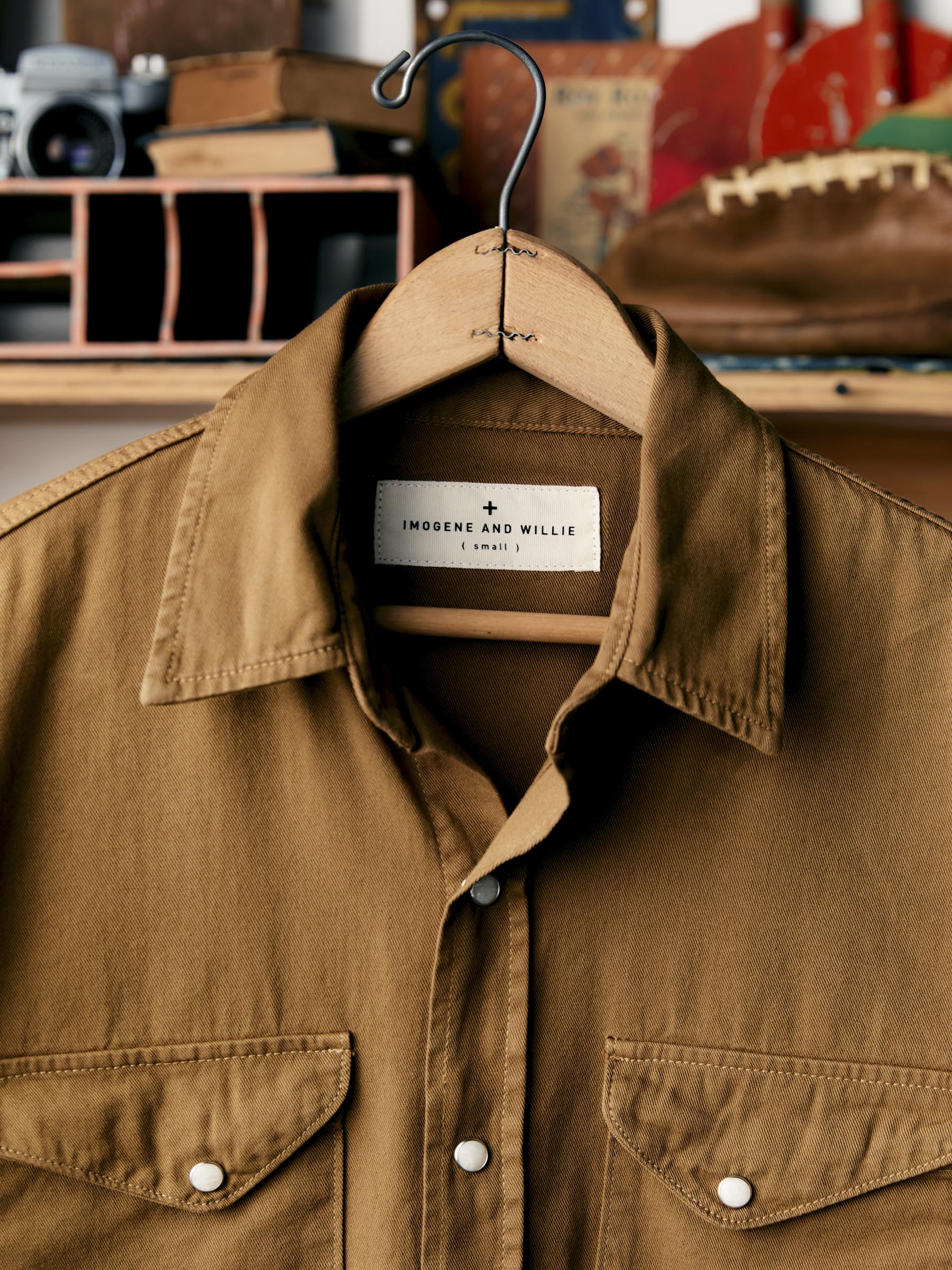 hayes pearl snap in whisper twill - Image 8