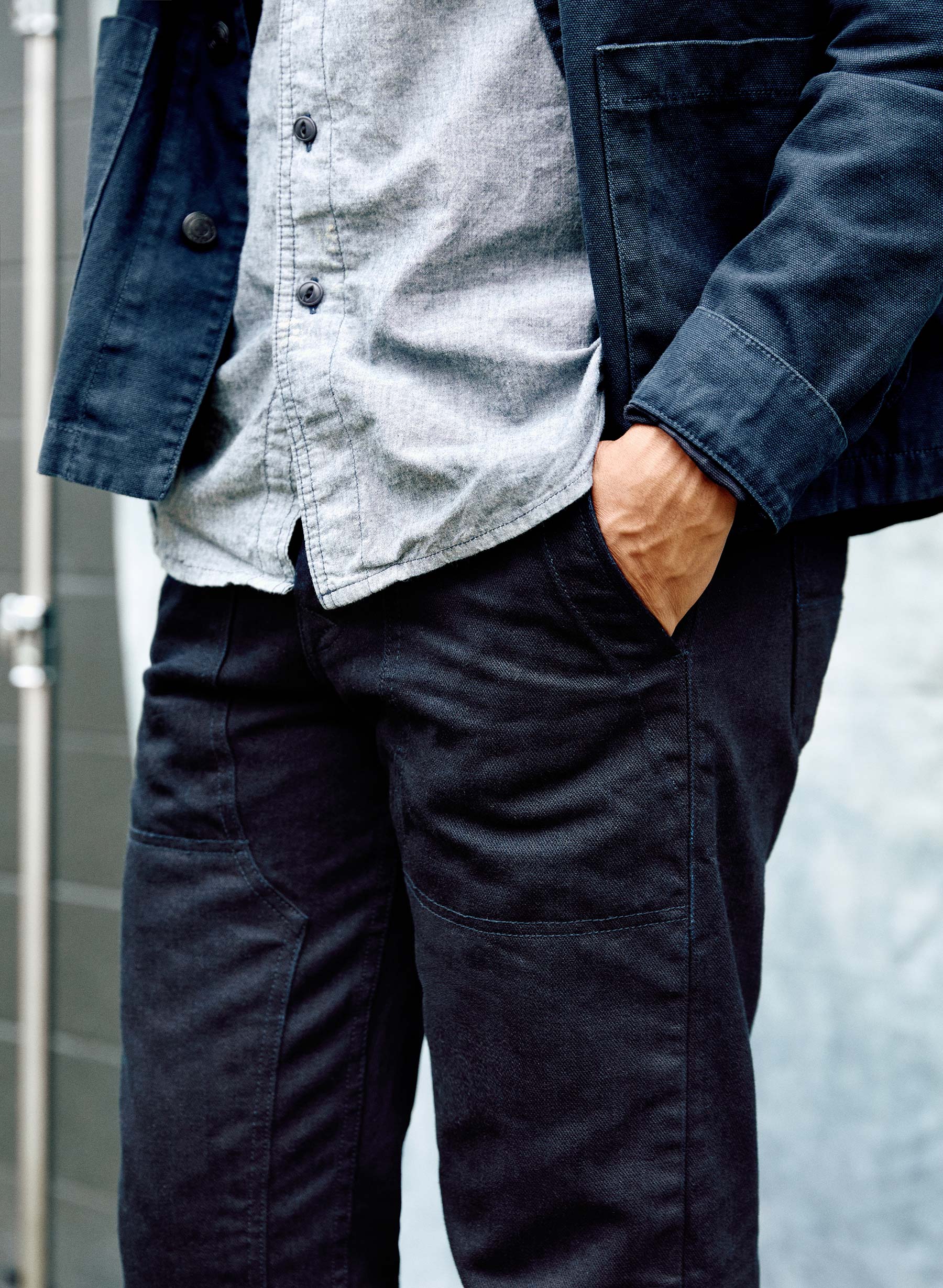 hencye workpant in black indigo - Image 11