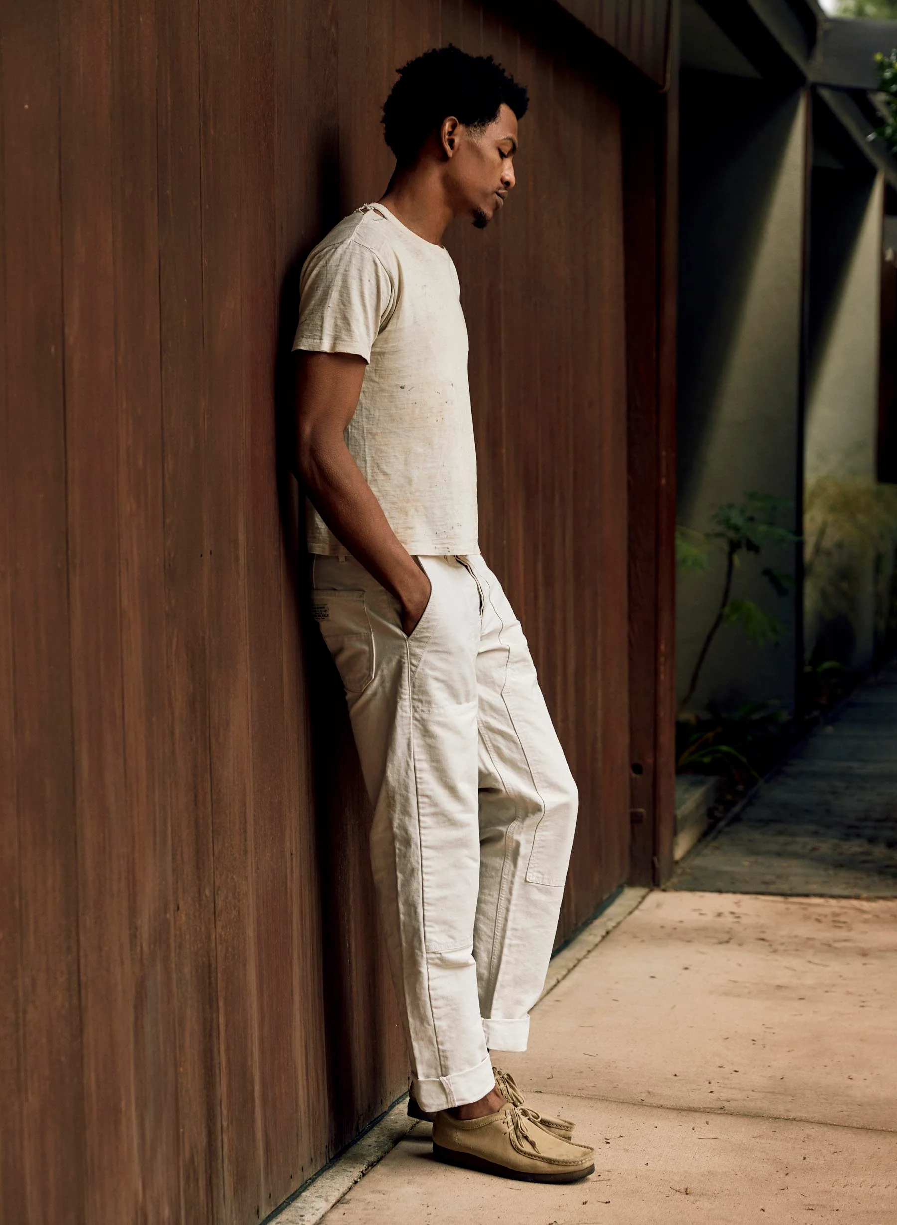 hencye canvas workpant in natural - Image 10