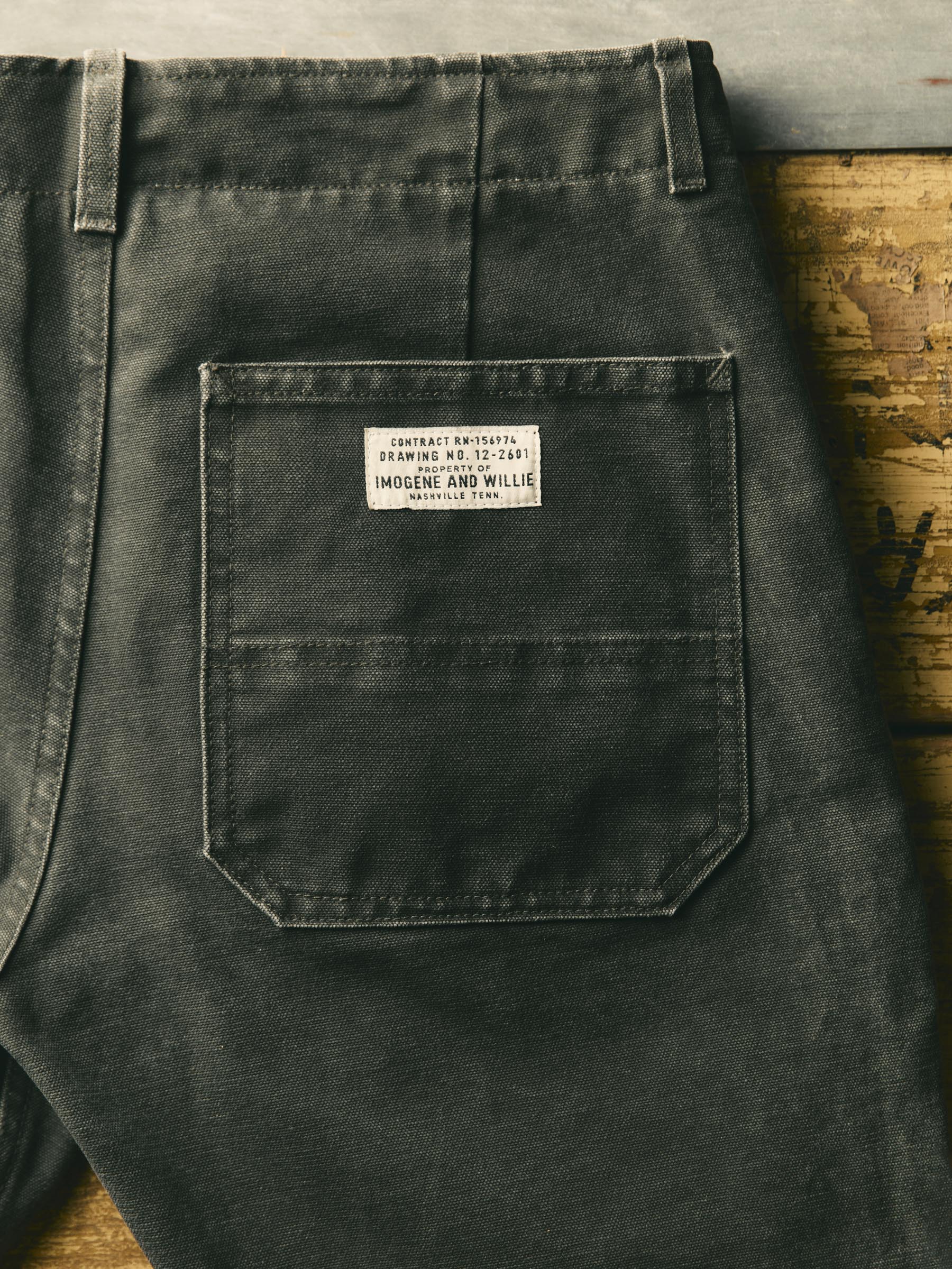 hencye canvas workpant in washed slate - Image 6