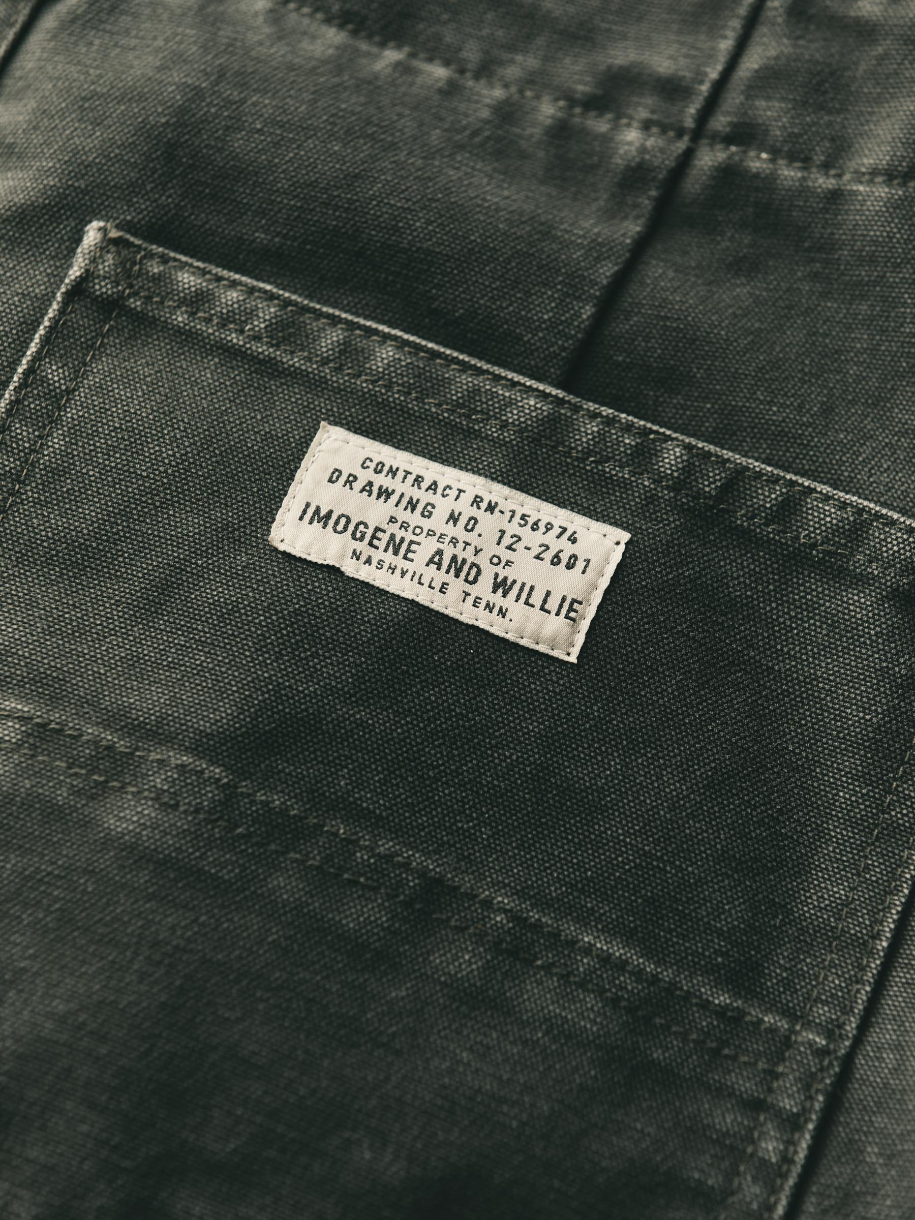 hencye canvas workpant in washed slate - Image 8
