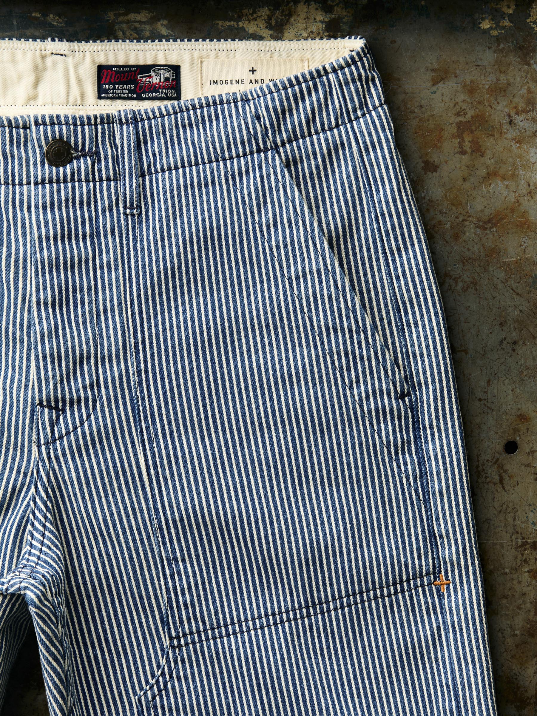 hencye workpant in hickory stripe - Image 8