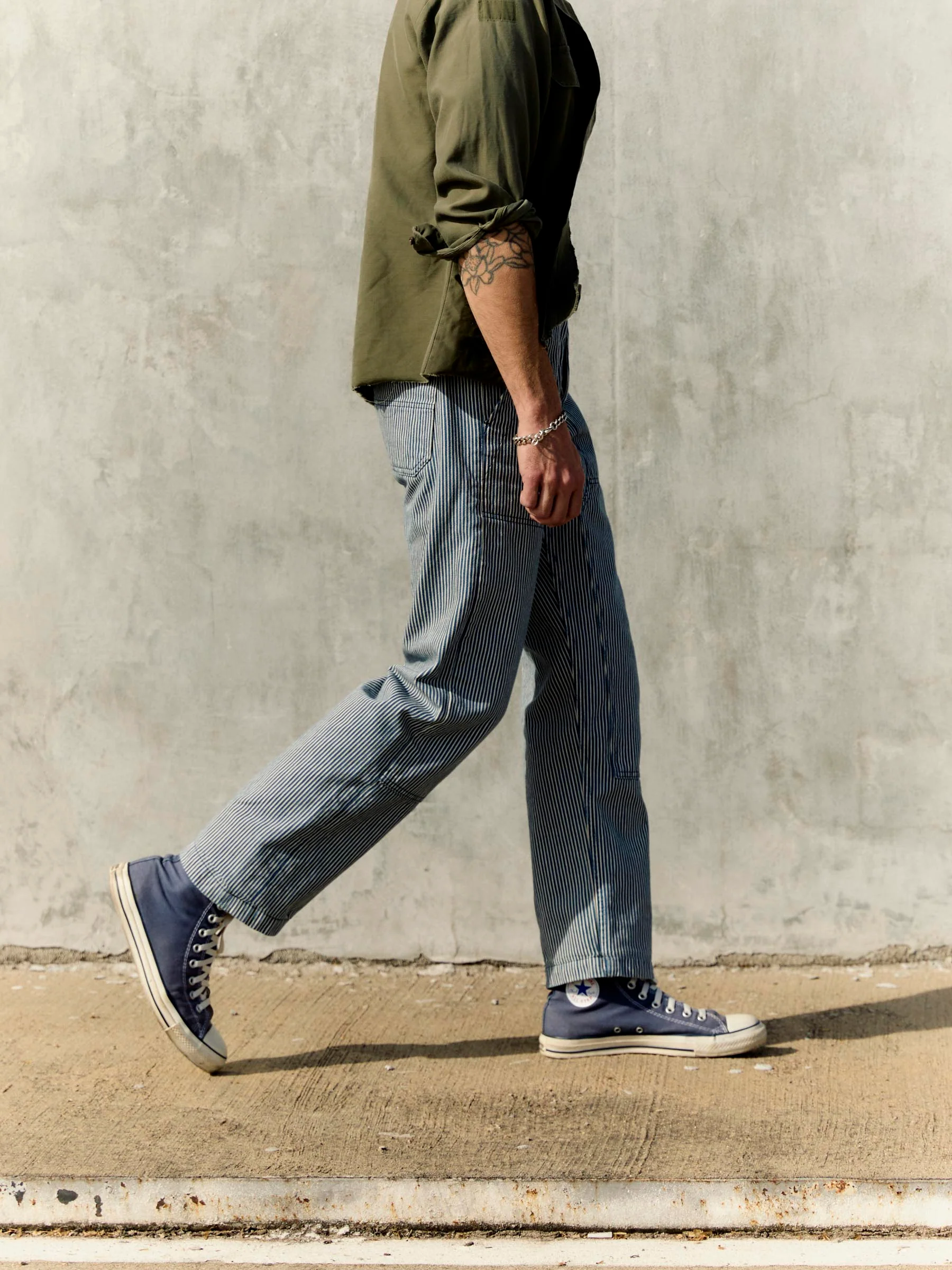 hencye workpant in hickory stripe - Image 9
