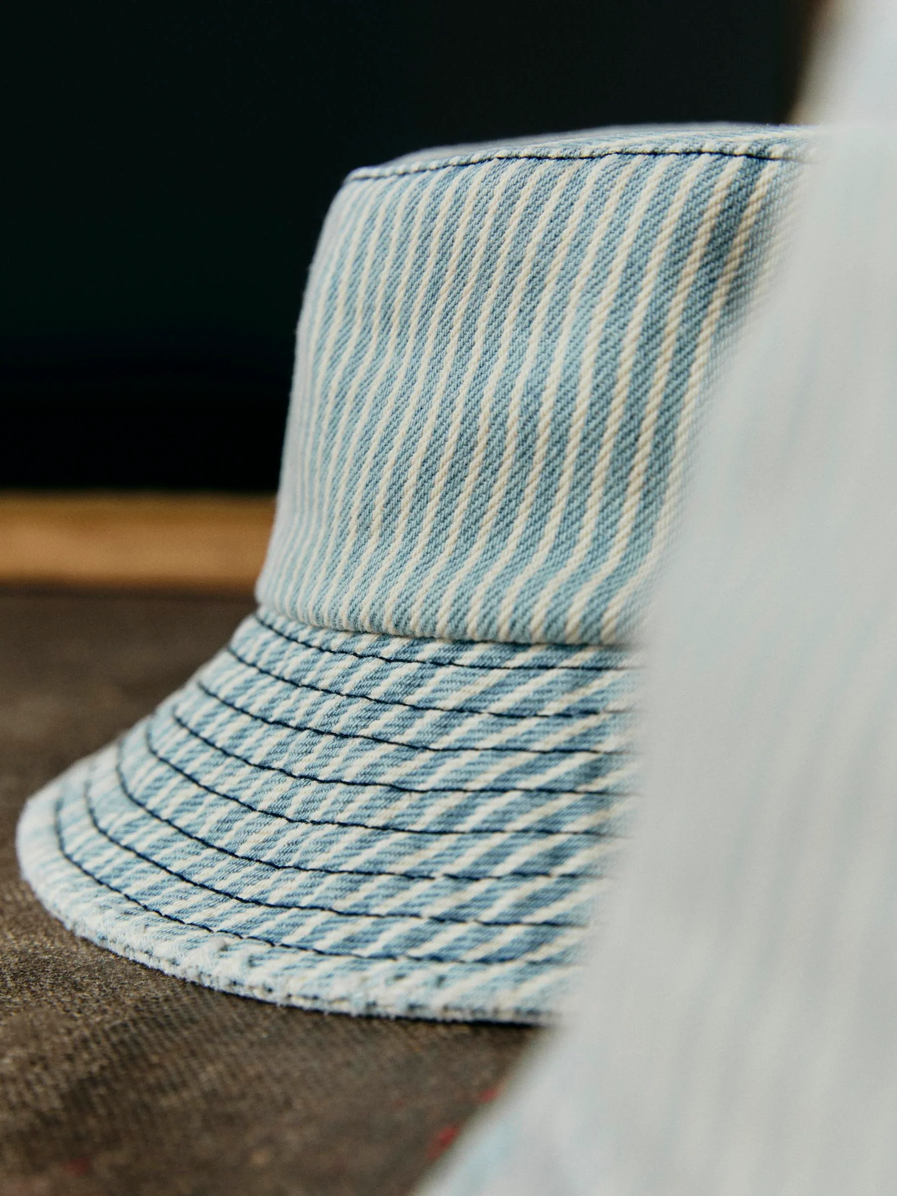 hickory stripe bucket hat - Image 2