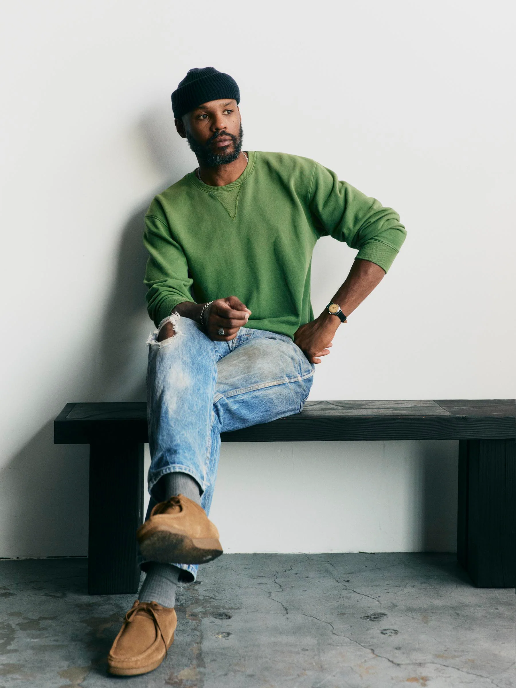 hilts sweatshirt sunfaded  green - Image 8