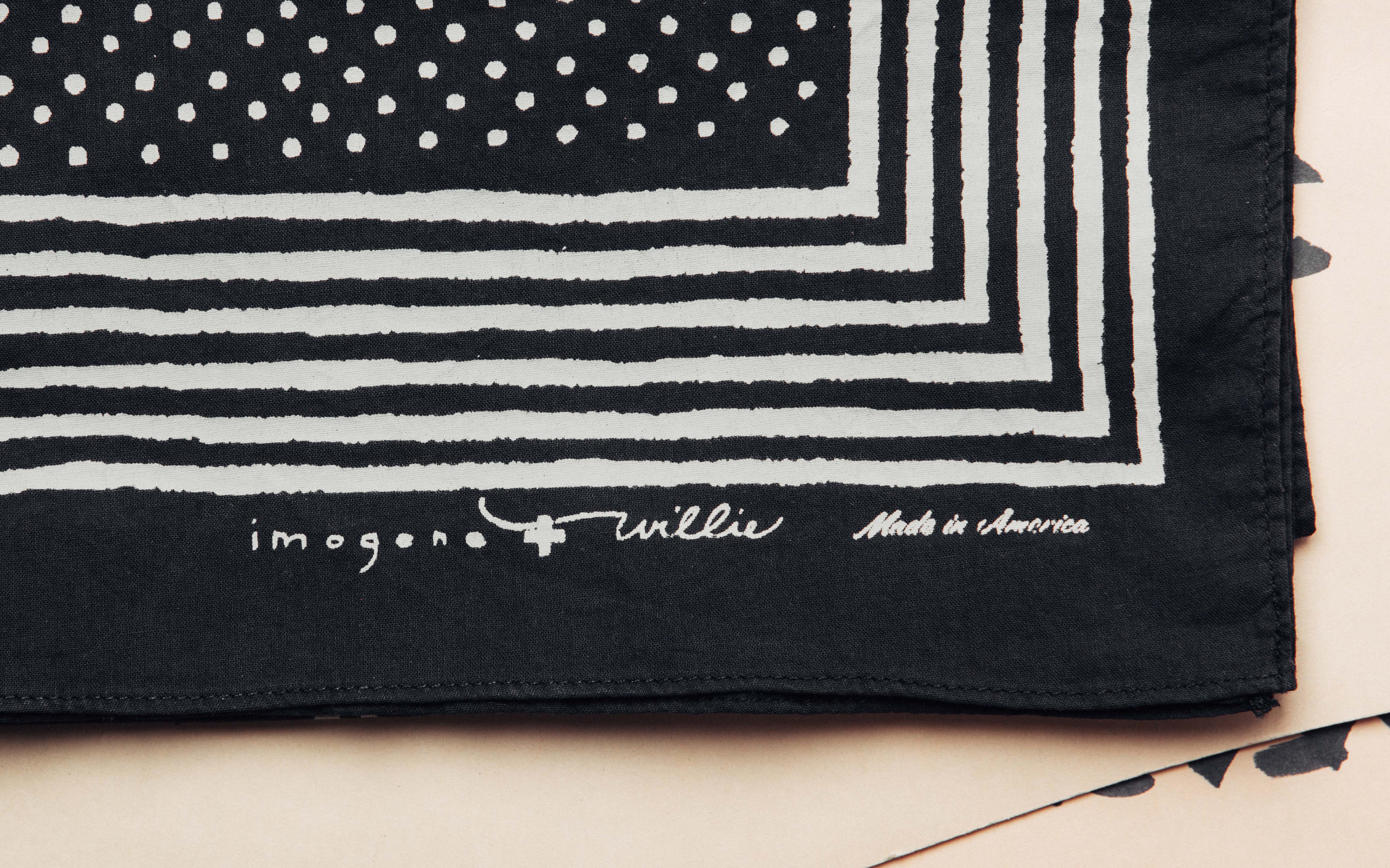 i+w vintage black bandana v2 - Image 3