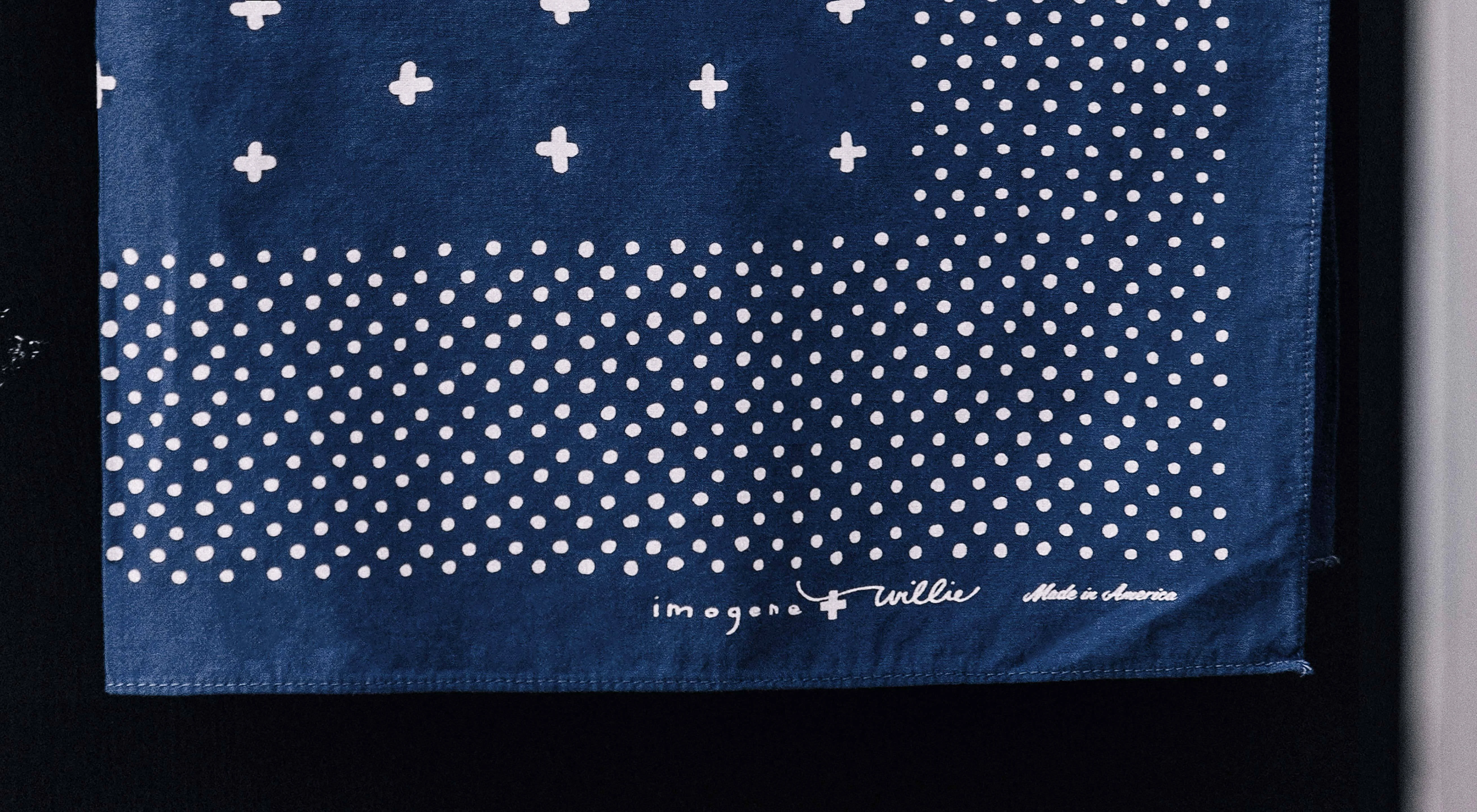 i+w vintage blue bandana - Image 4
