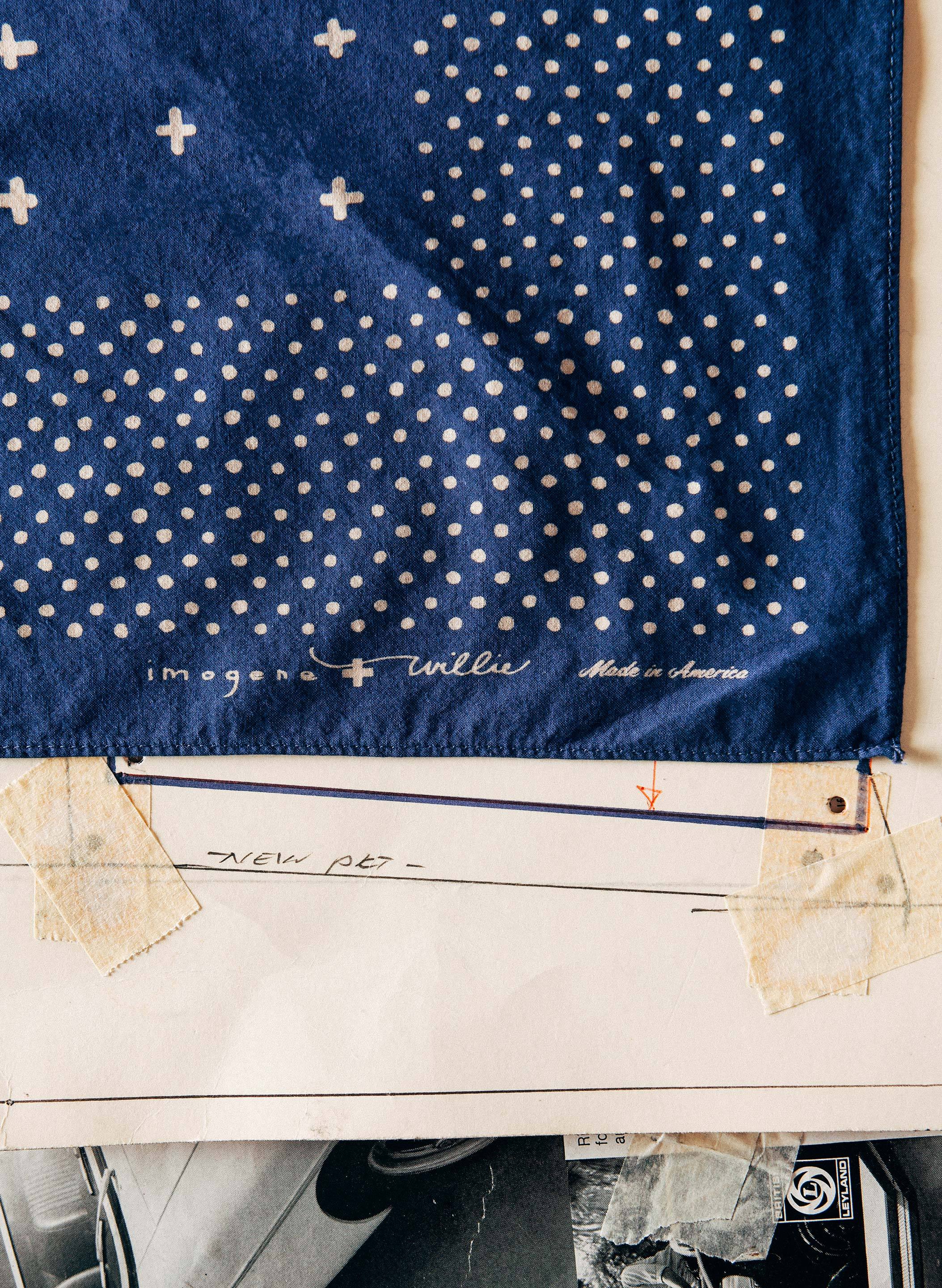 i+w vintage blue bandana - Image 5