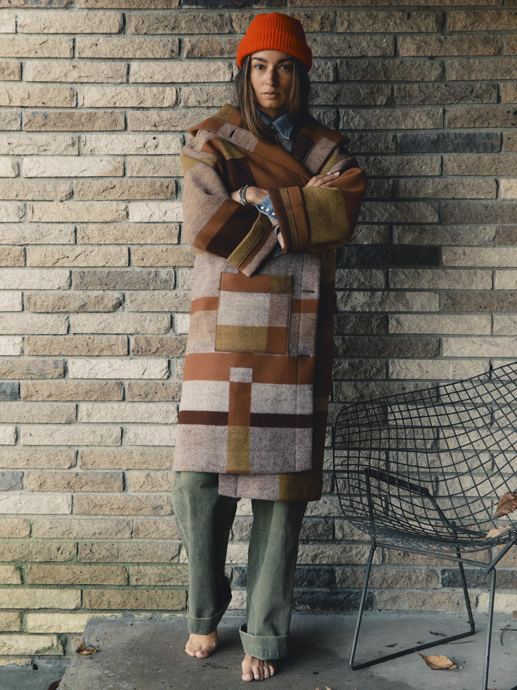i+w x american woolen blanket coat 02 - Image 7