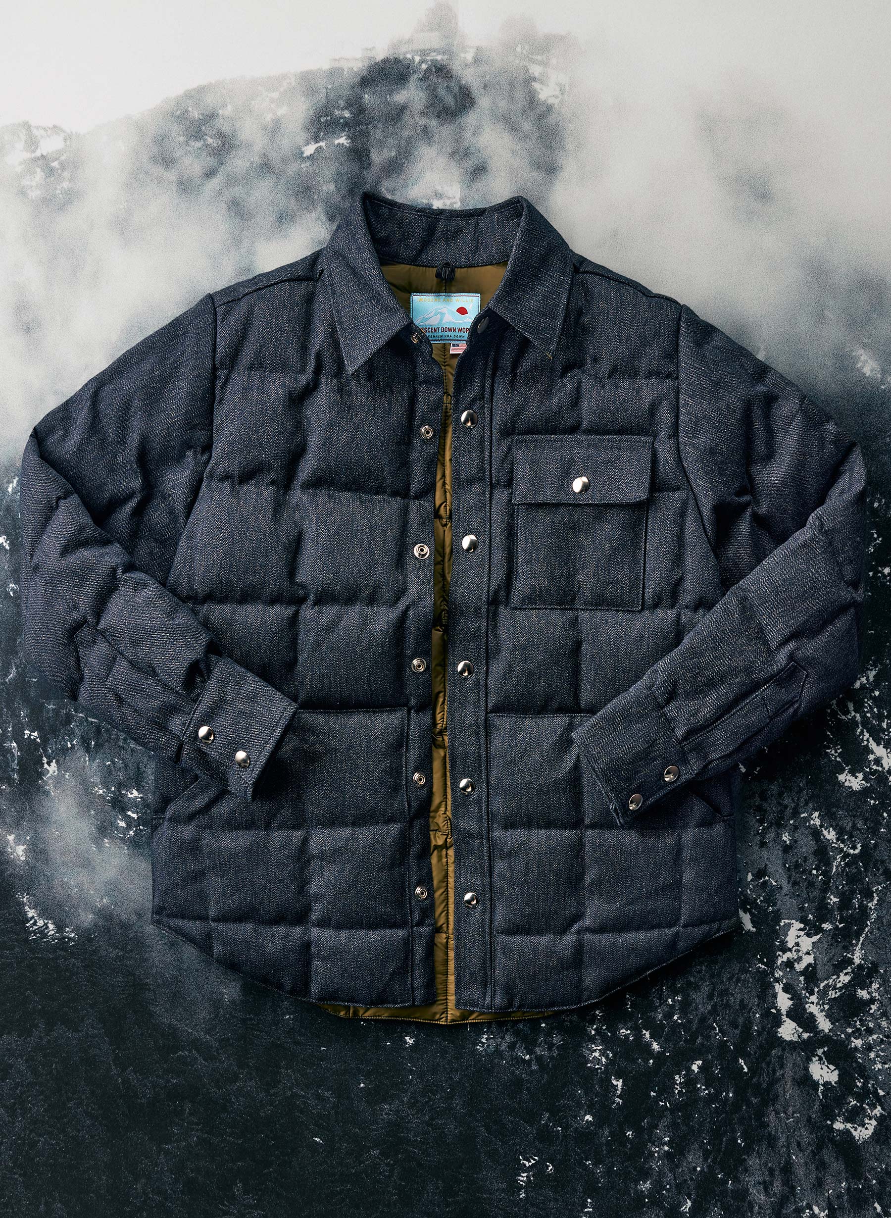 i+w x crescent down works quilted jaspe jacket - Image 3