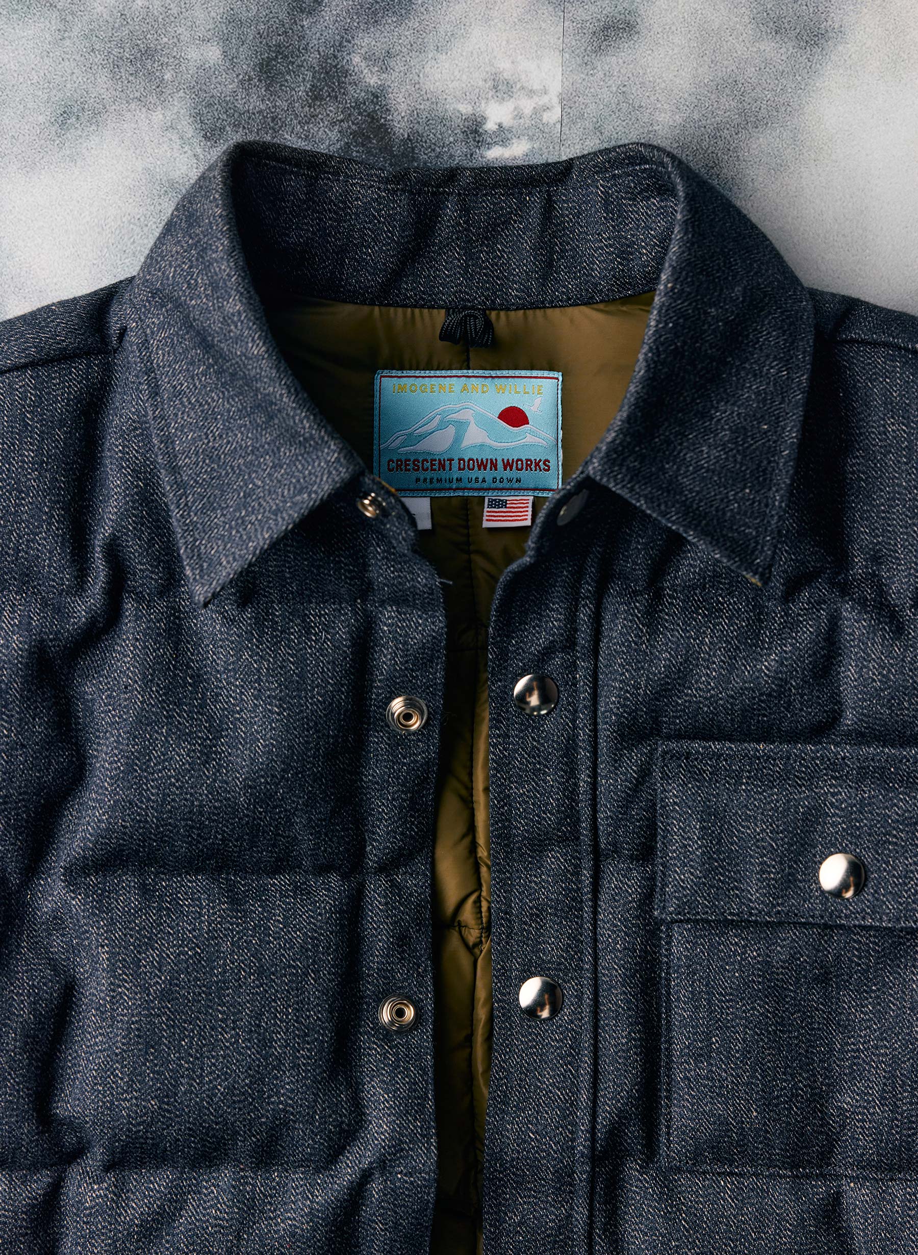 i+w x crescent down works quilted jaspe jacket - Image 8