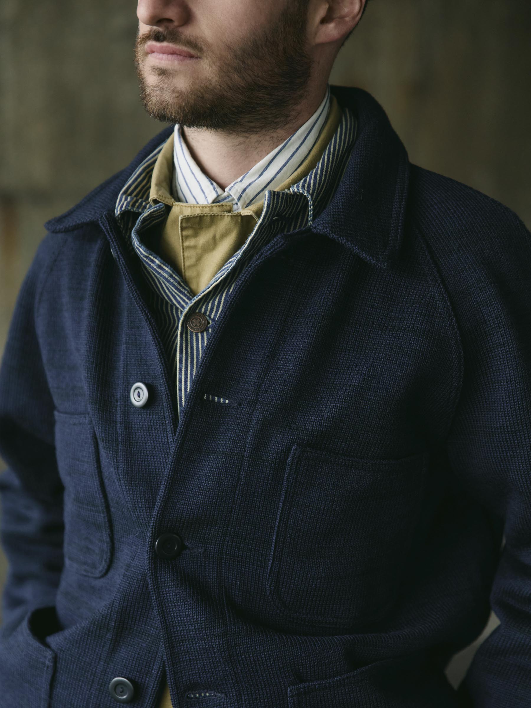 i+w x dehen knit work coat - Image 4
