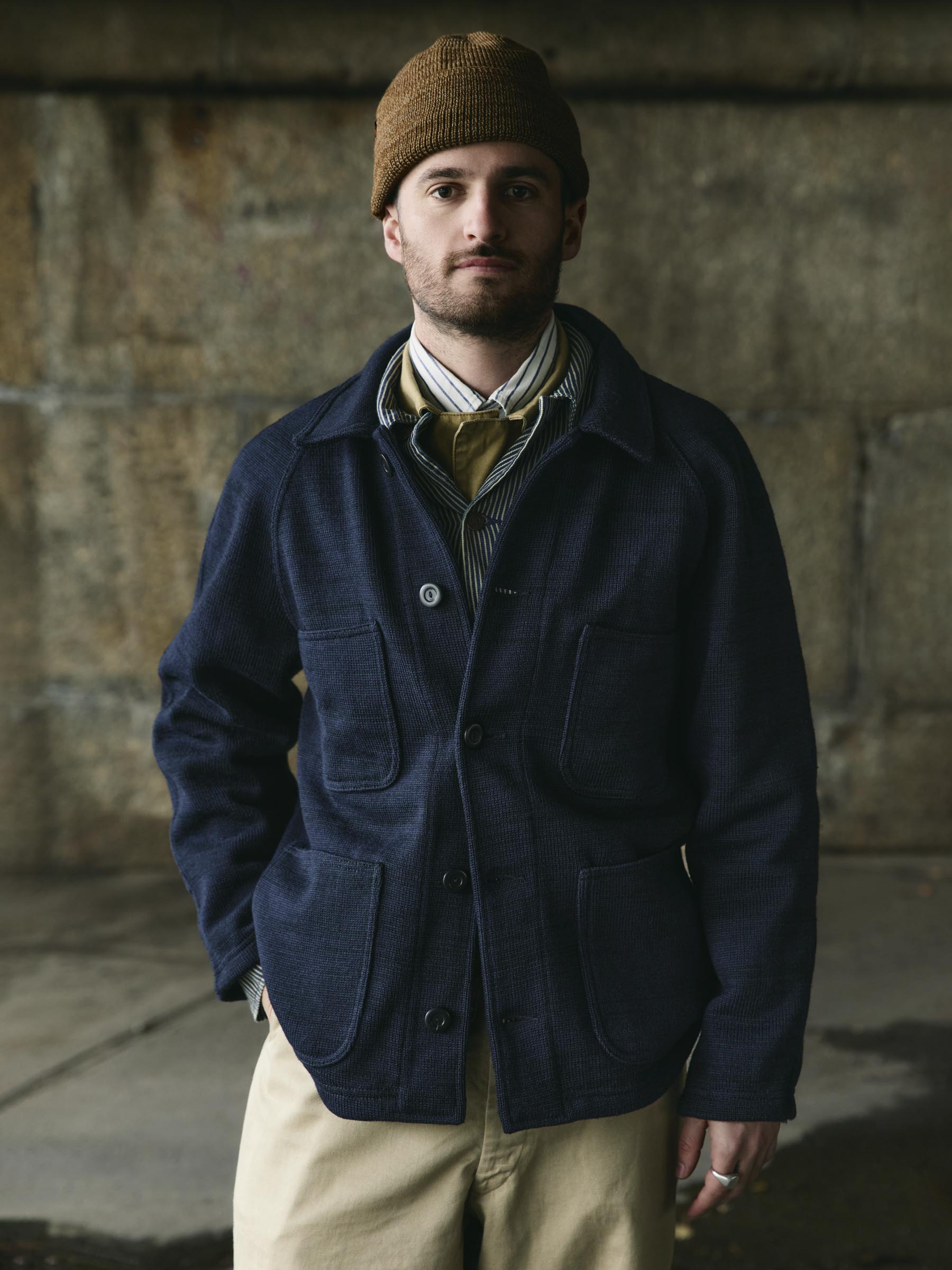i+w x dehen knit work coat - Image 7