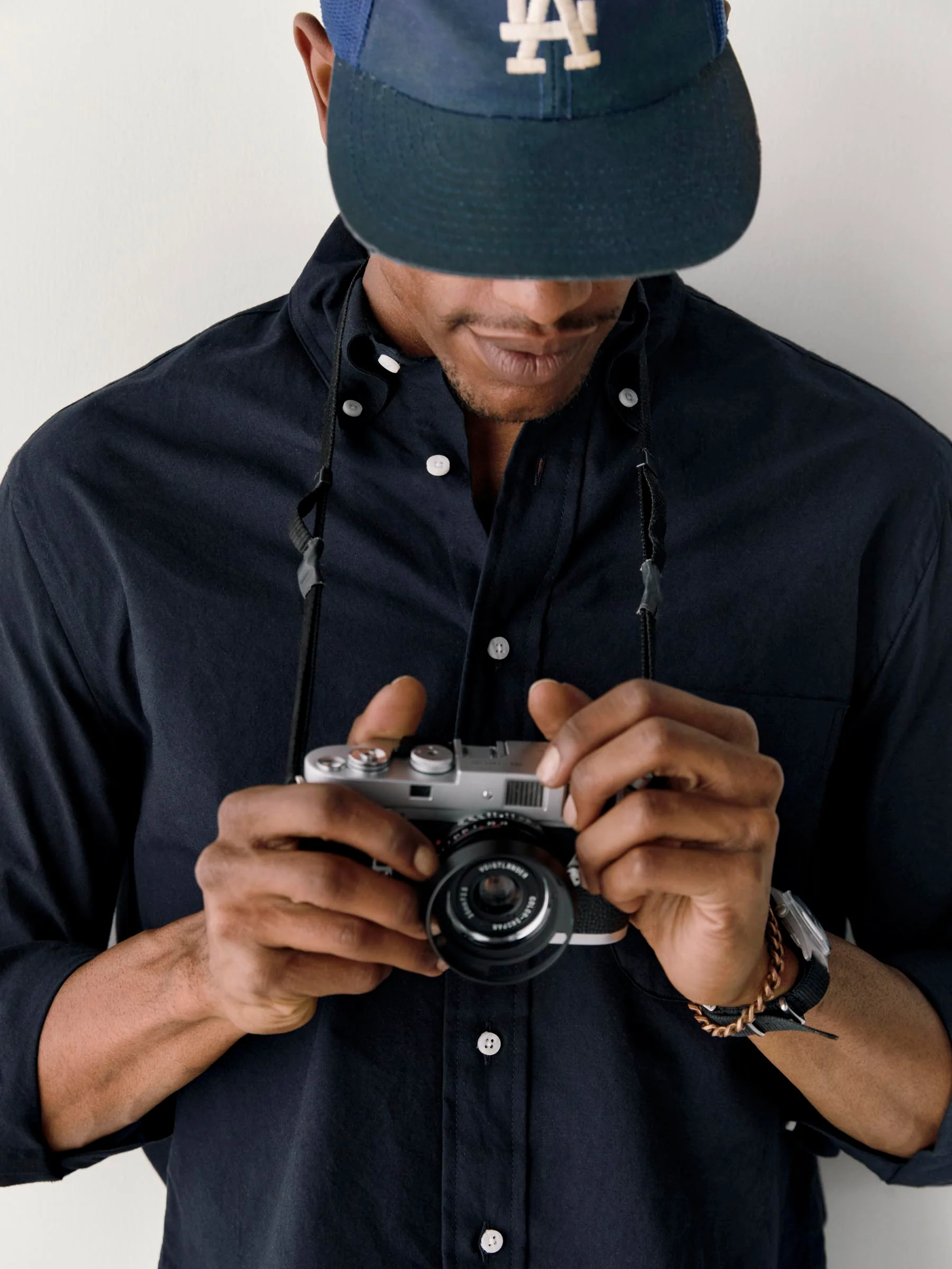 i+w x Gitman Vintage navy oxford - Image 3