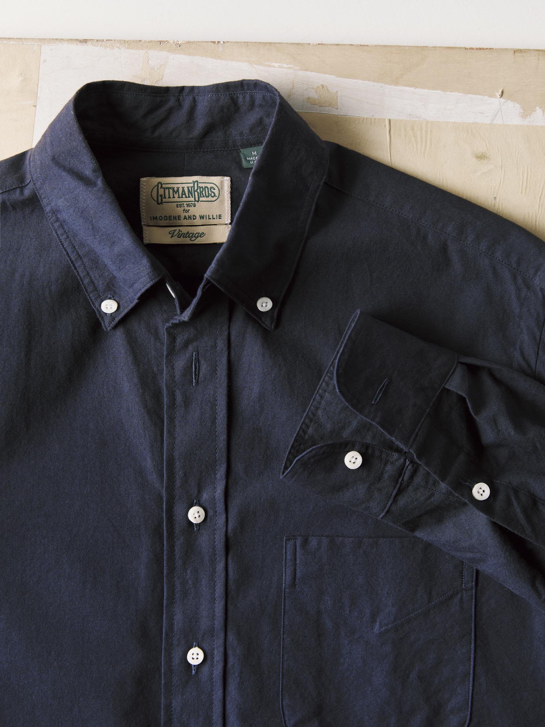 i+w x Gitman Vintage navy oxford - Image 5