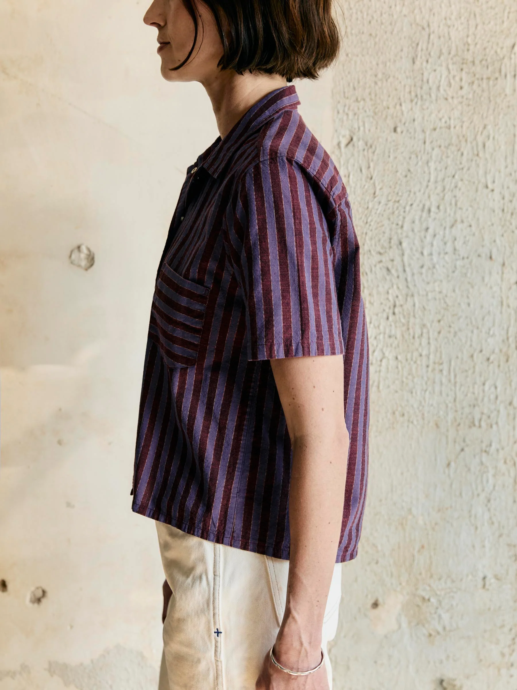 i+w x richter goods itajime stripe pearl snap - Image 4