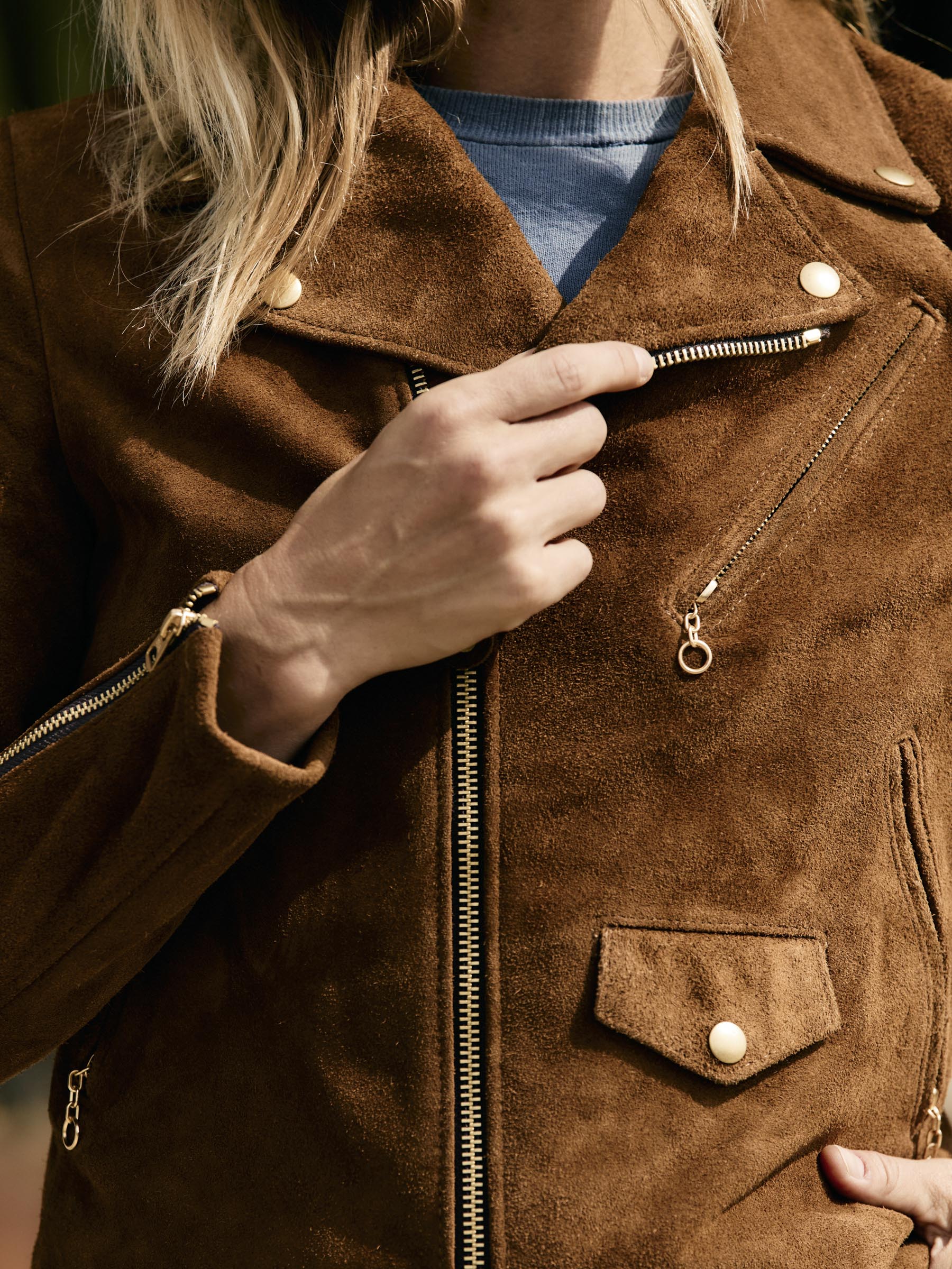 i+w x Schott NYC rough out perfecto jacket - Image 4