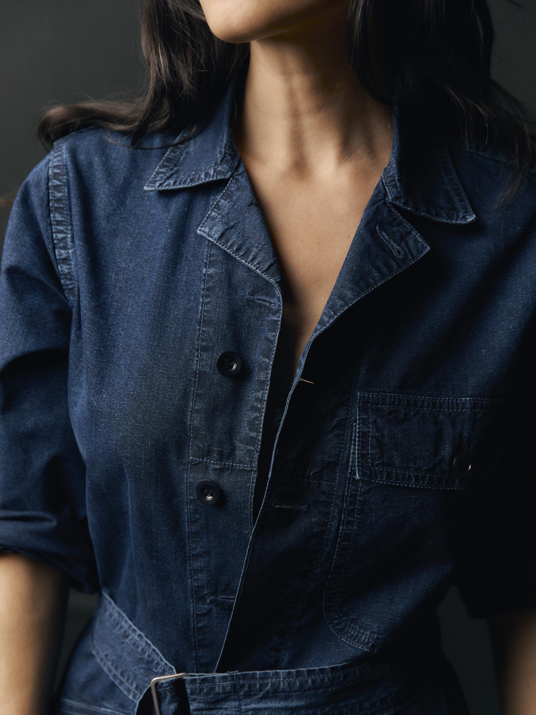 indigo ripstop coverall - Image 9