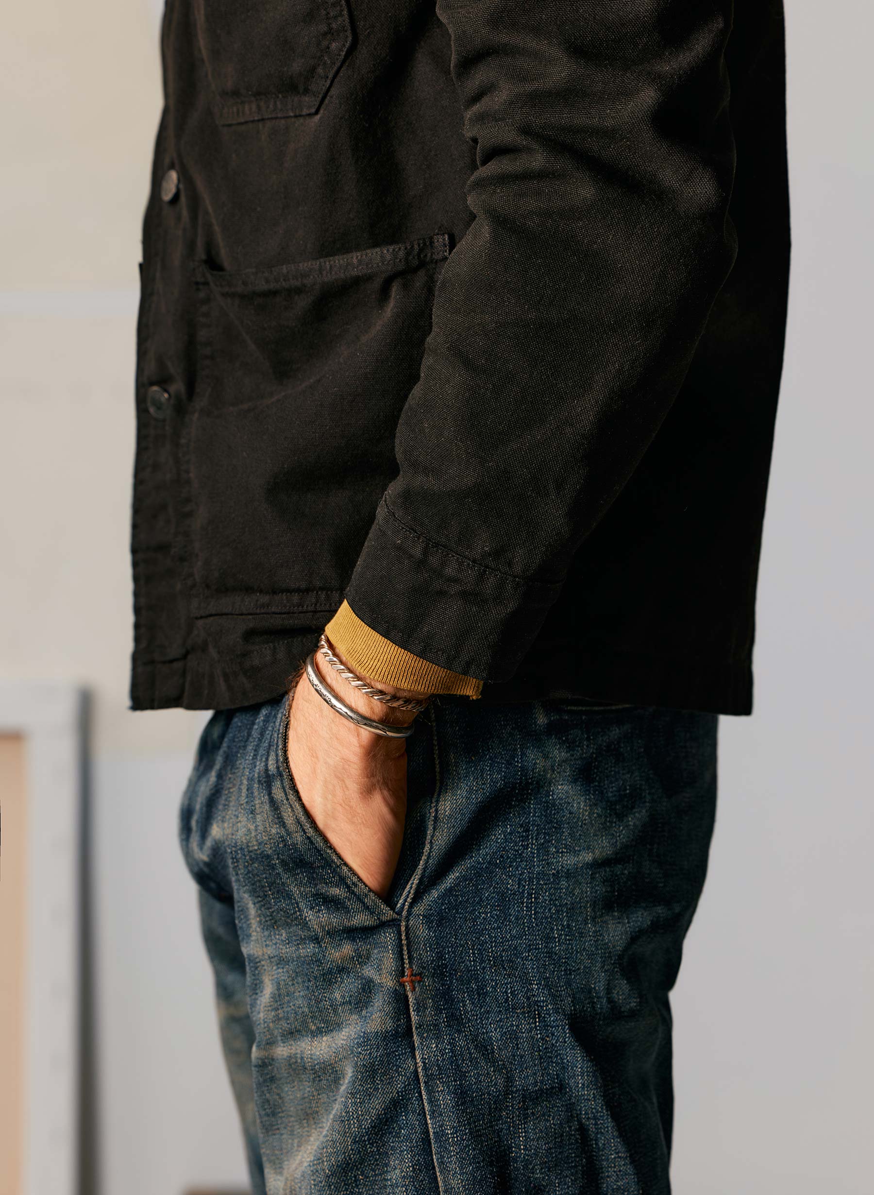 jack jacket in overdyed slate - Image 8