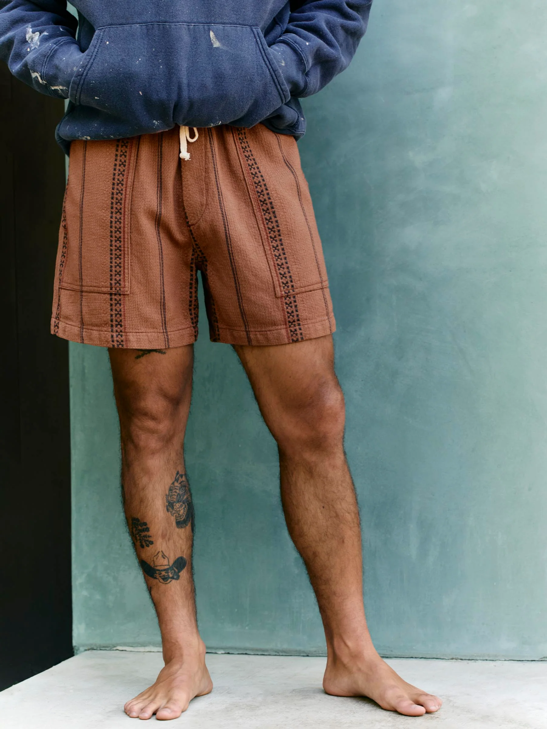 lagos lounge short in brown - Image 7