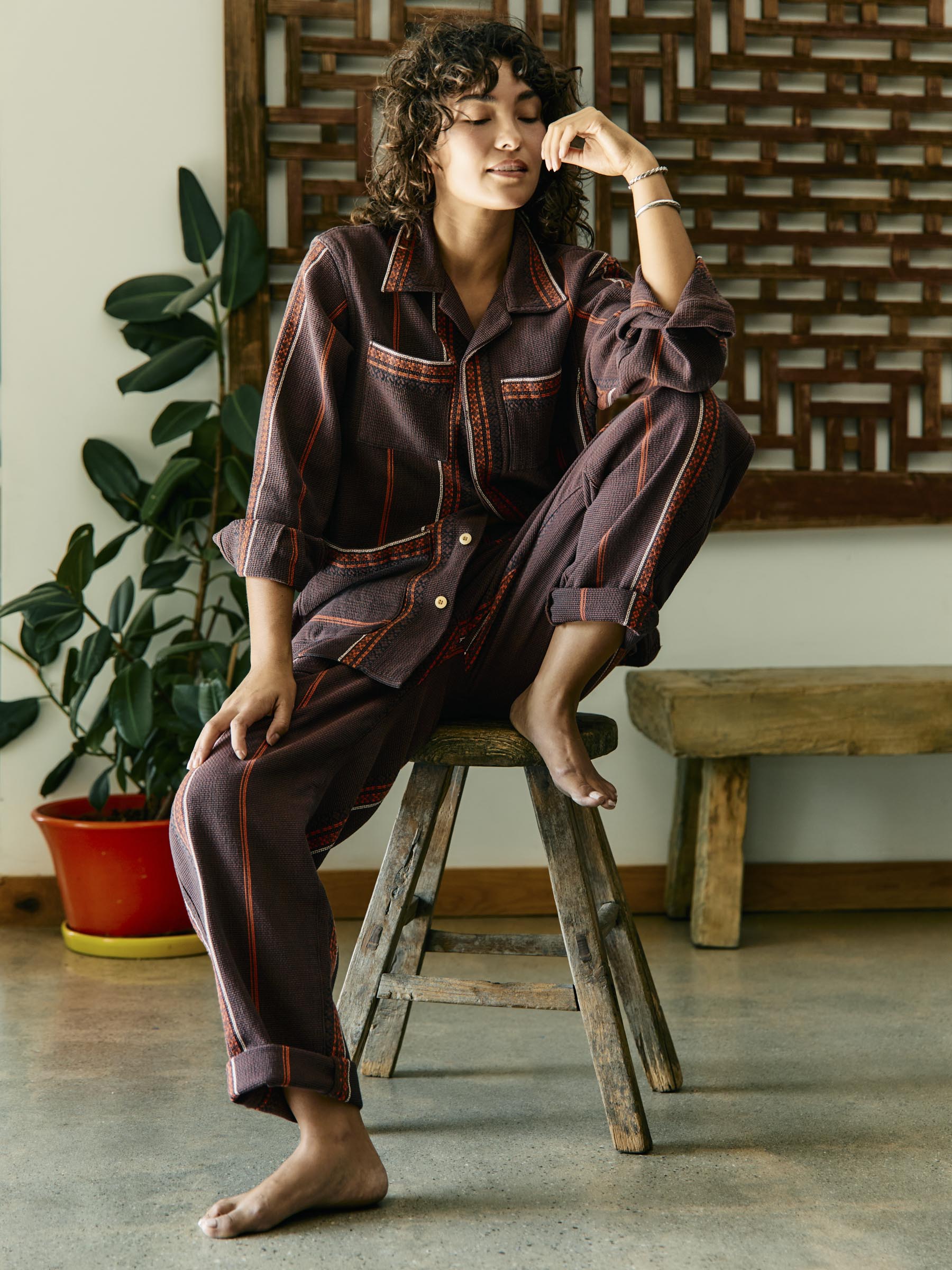 lagos woven border jacket - Image 7
