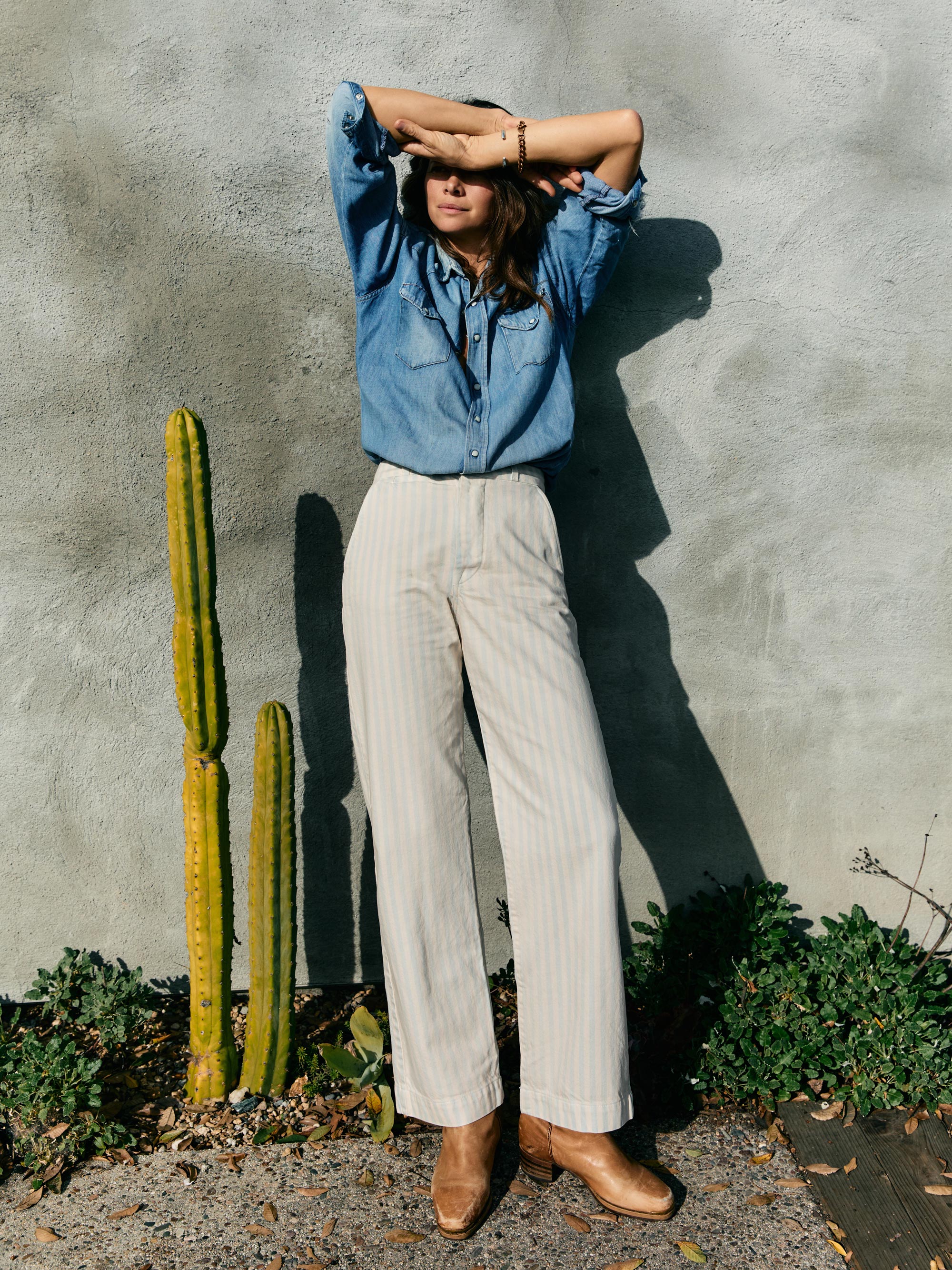 logan bleached indigo stripe - Image 5