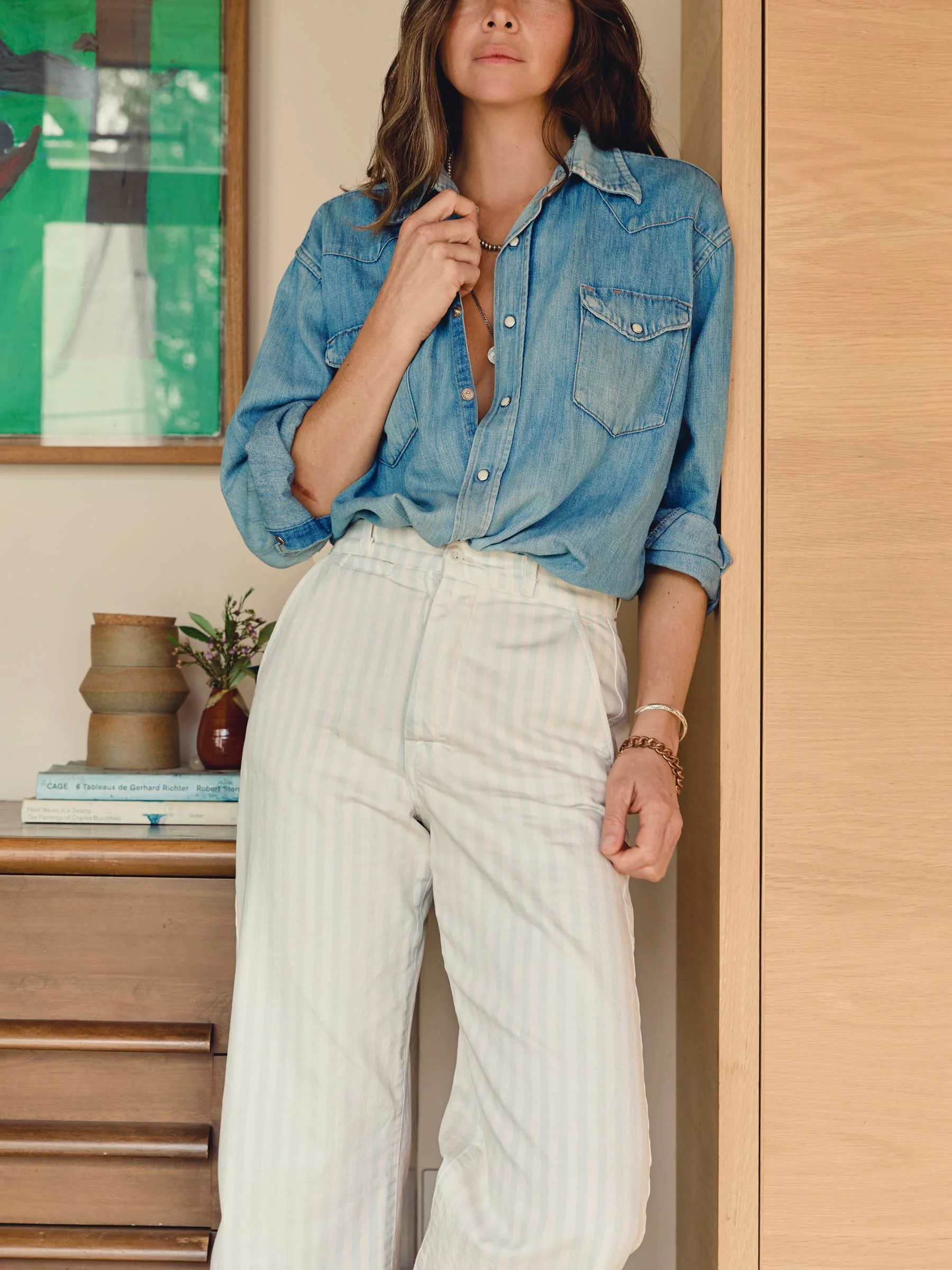 logan bleached indigo stripe - Image 7