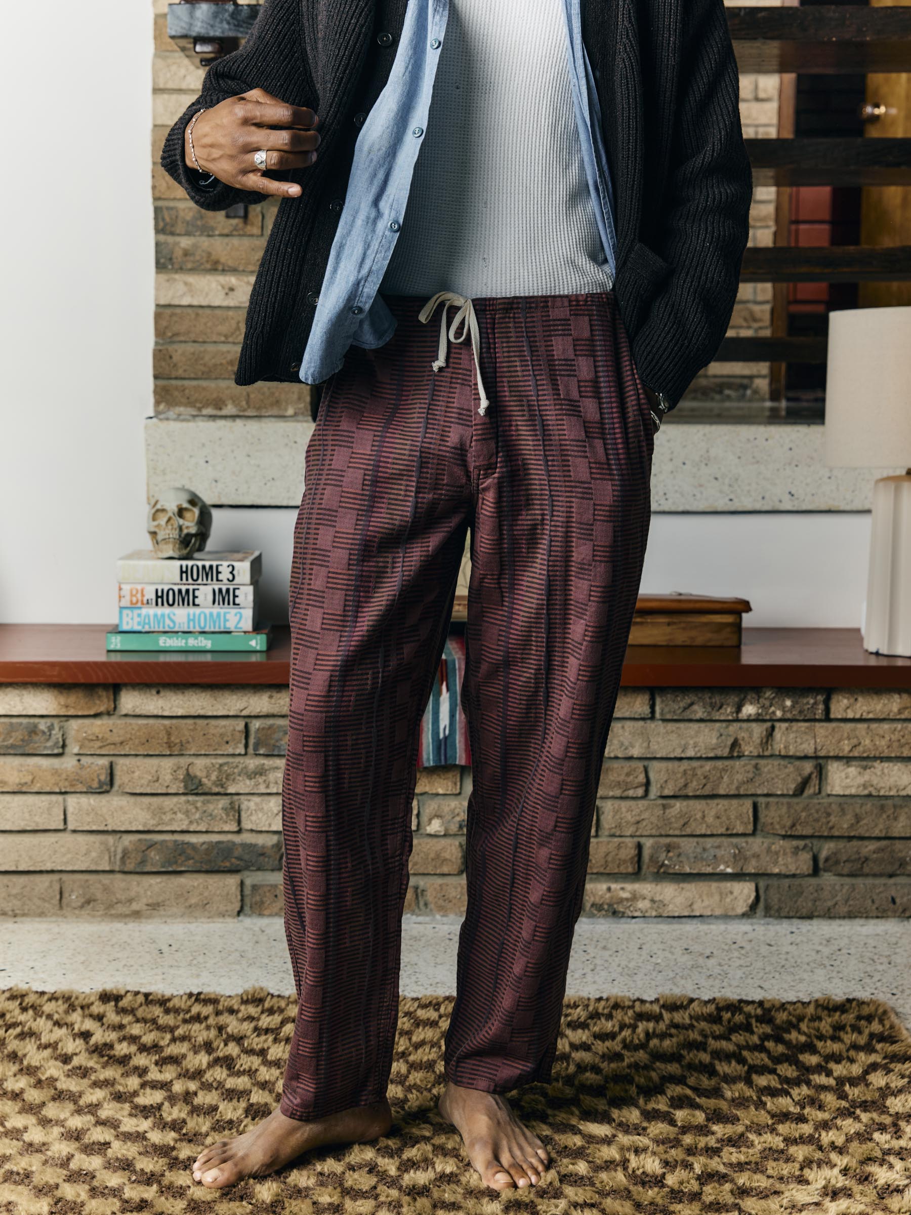 lounge pant in mojave jacquard - Image 7
