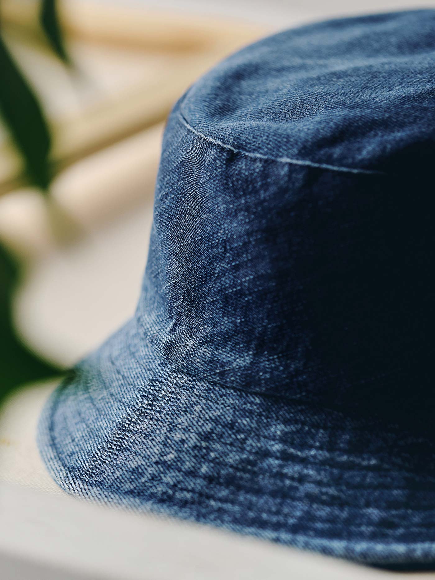 love fades recycled denim bucket hat - Image 8